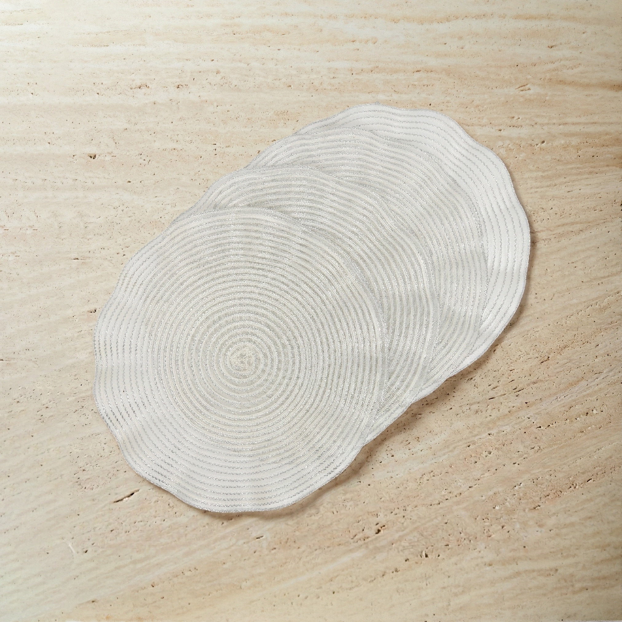 Wavy 4-Piece Textured Placemat Set - 38 cm-household-dining-tablelinen-placemats-image-2