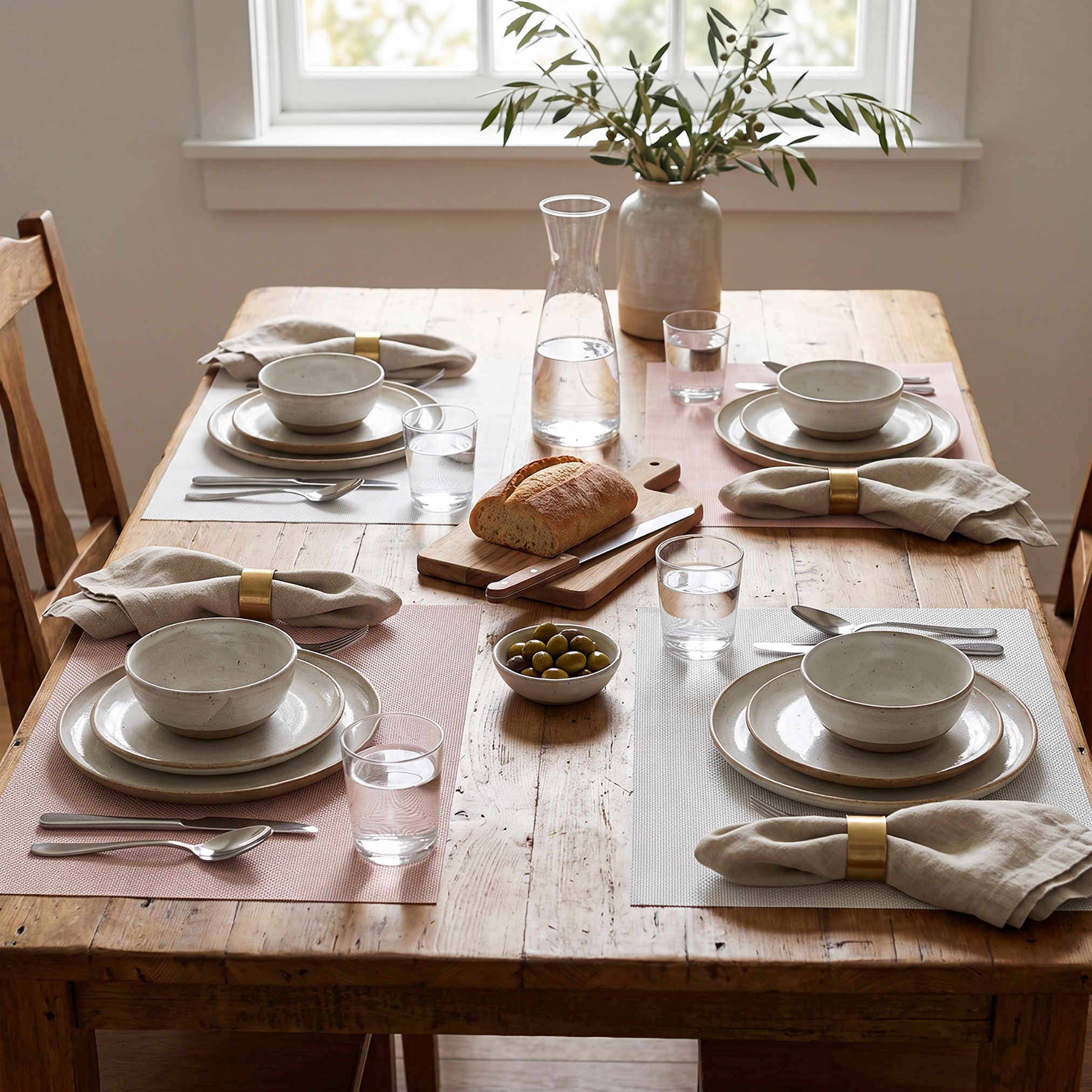 Textured 4-Piece Placemat Set - 30x45 cm-household-dining-tablelinen-placemats-image-5