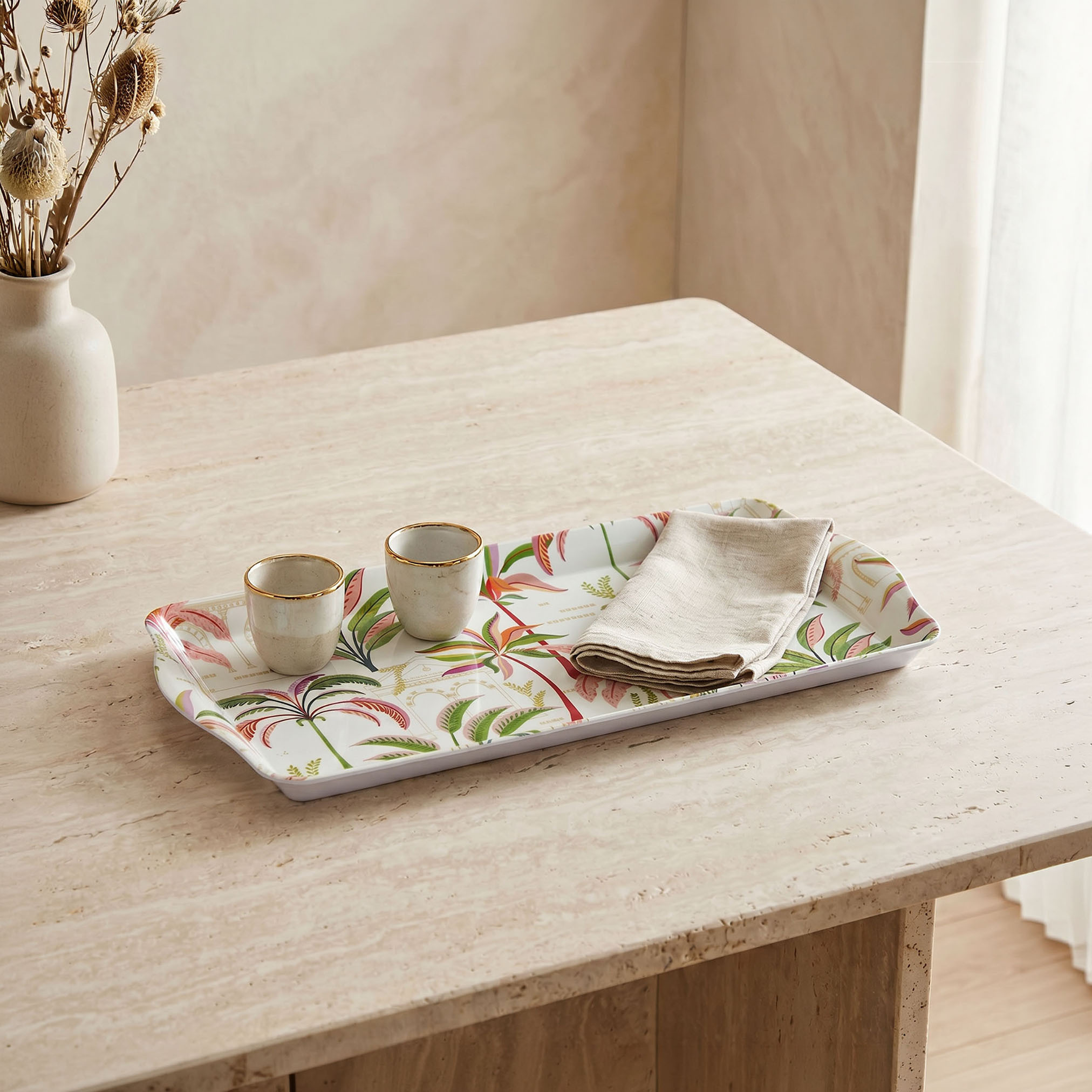 صينية تقديم بطبعات شجرة النخيل-household-dining-serveware-servingtrays-image-1