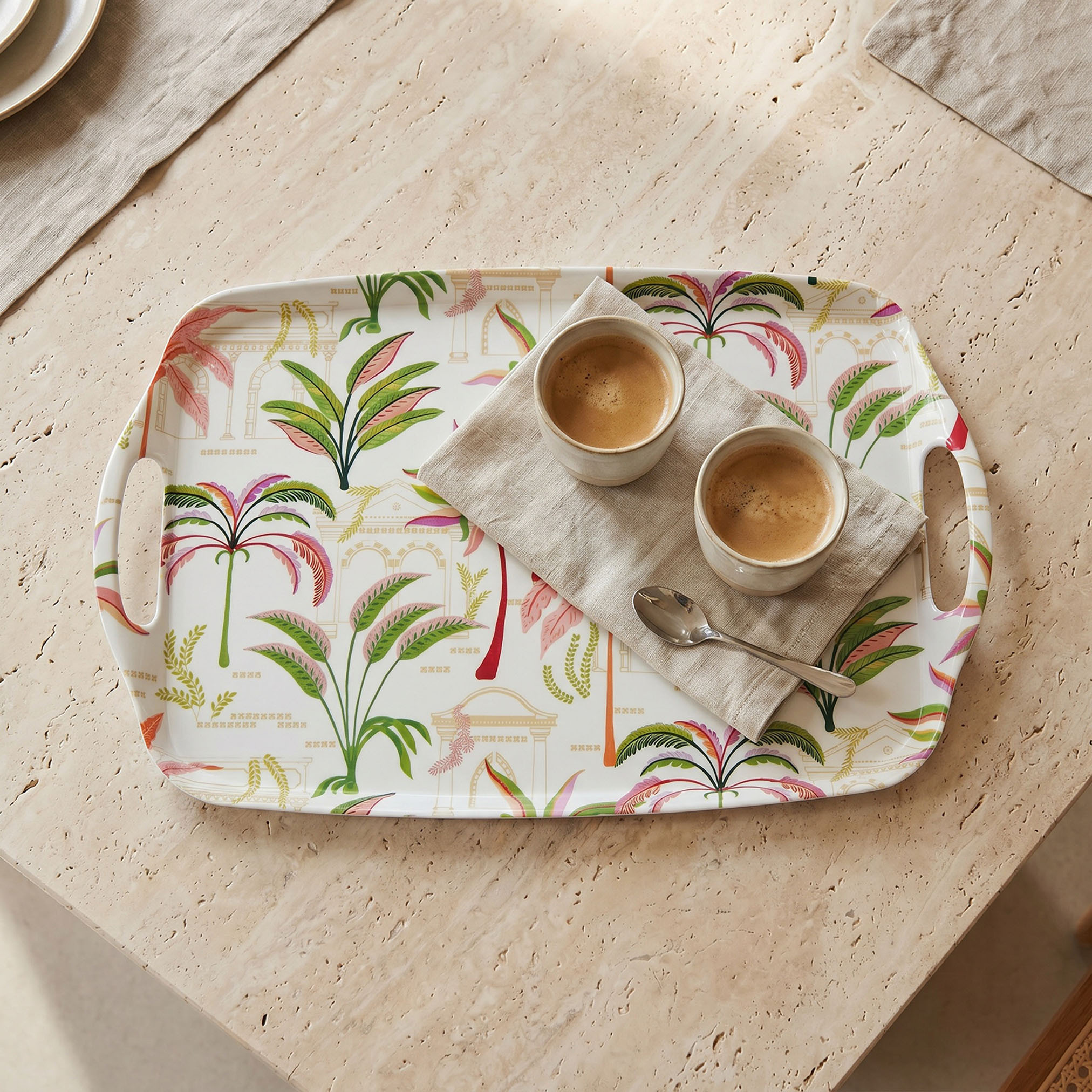 Palm Print Serving Tray-household-dining-serveware-servingtrays-image-1
