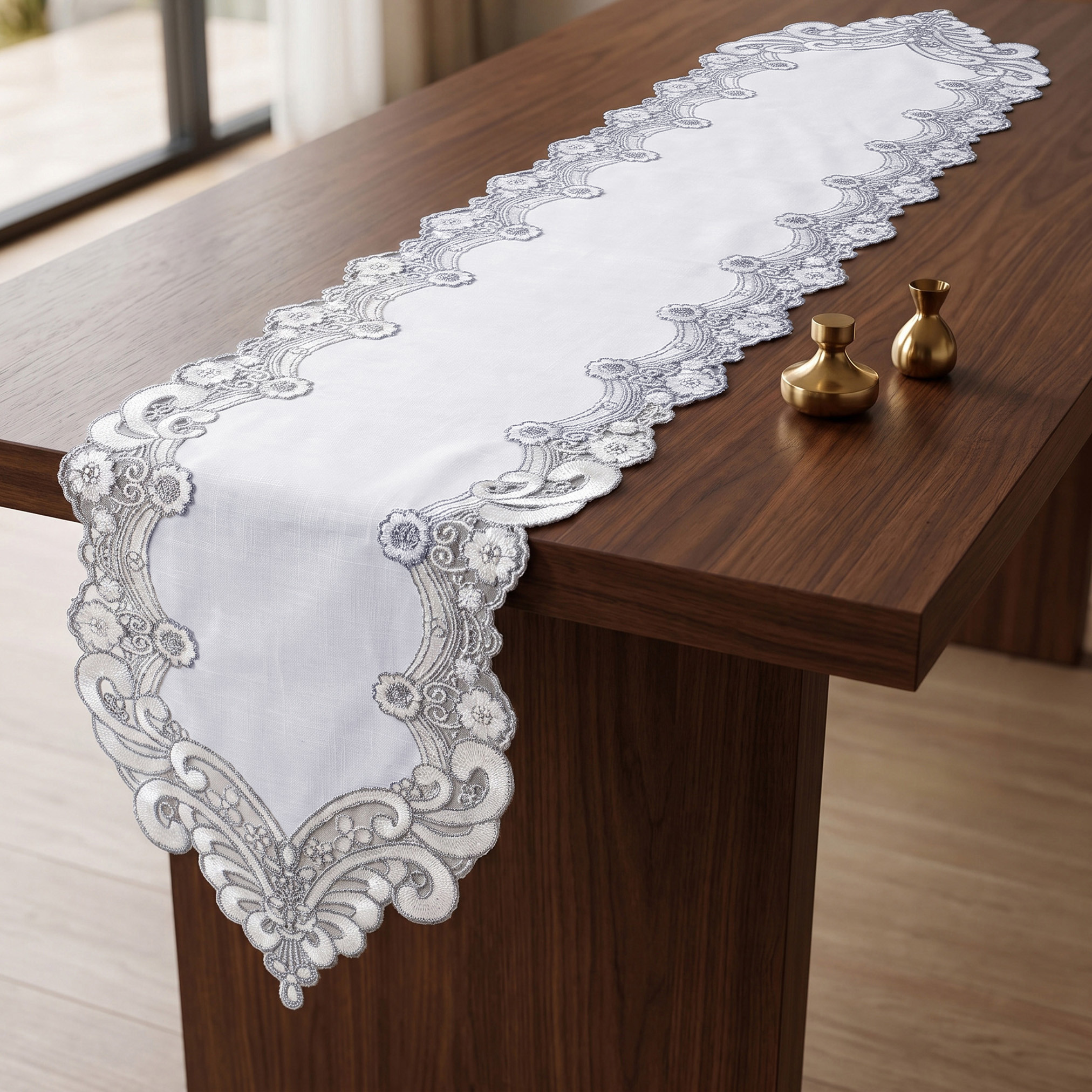 مفرش طاولة مطرز من آفا - 35x180 سم-household-dining-tablelinen-runnersandtablecovers-image-1
