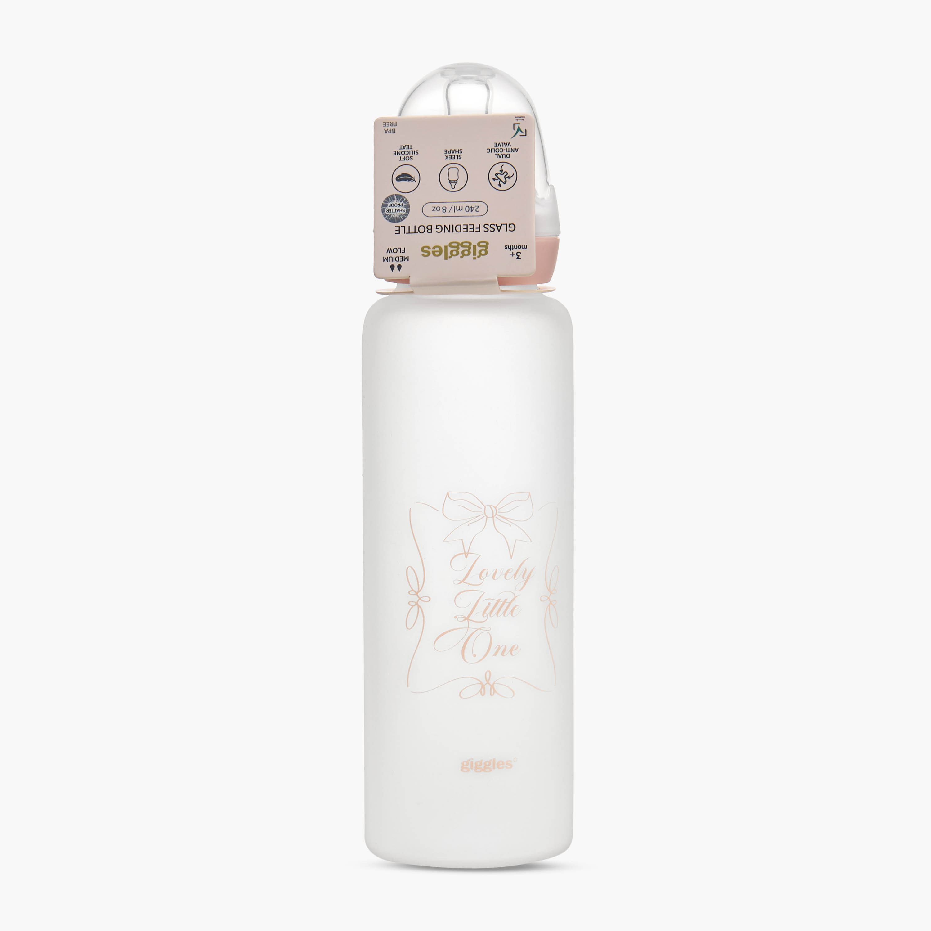 قارورة رضاعة سيليكون مضادة للمغص من جيجلز - 240 مل-baby-feeding-feedingbottles-bottlesandteats-image-9