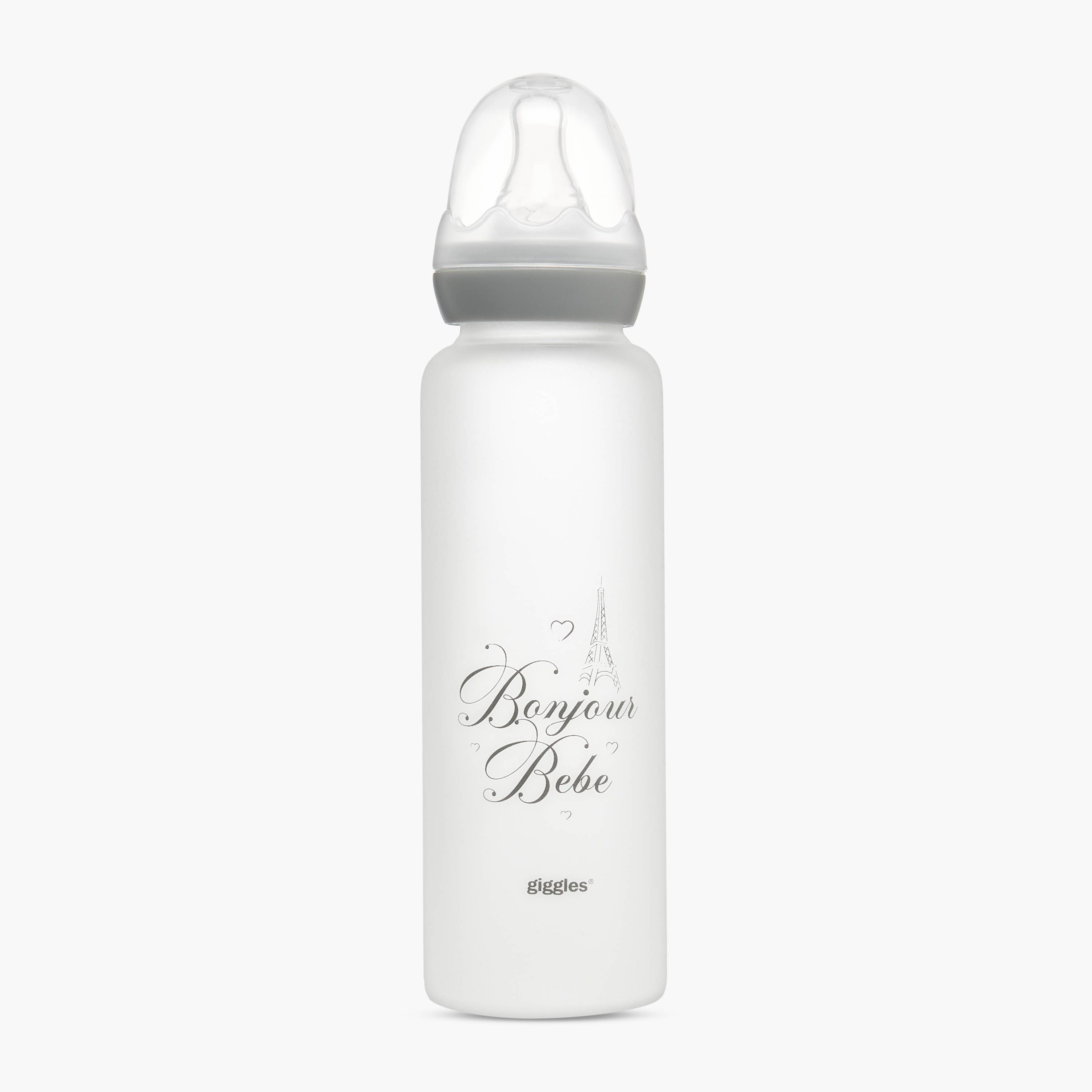 قارورة رضاعة سيليكون مضادة للمغص من جيجلز - 240 مل-baby-feeding-feedingbottles-bottlesandteats-image-1