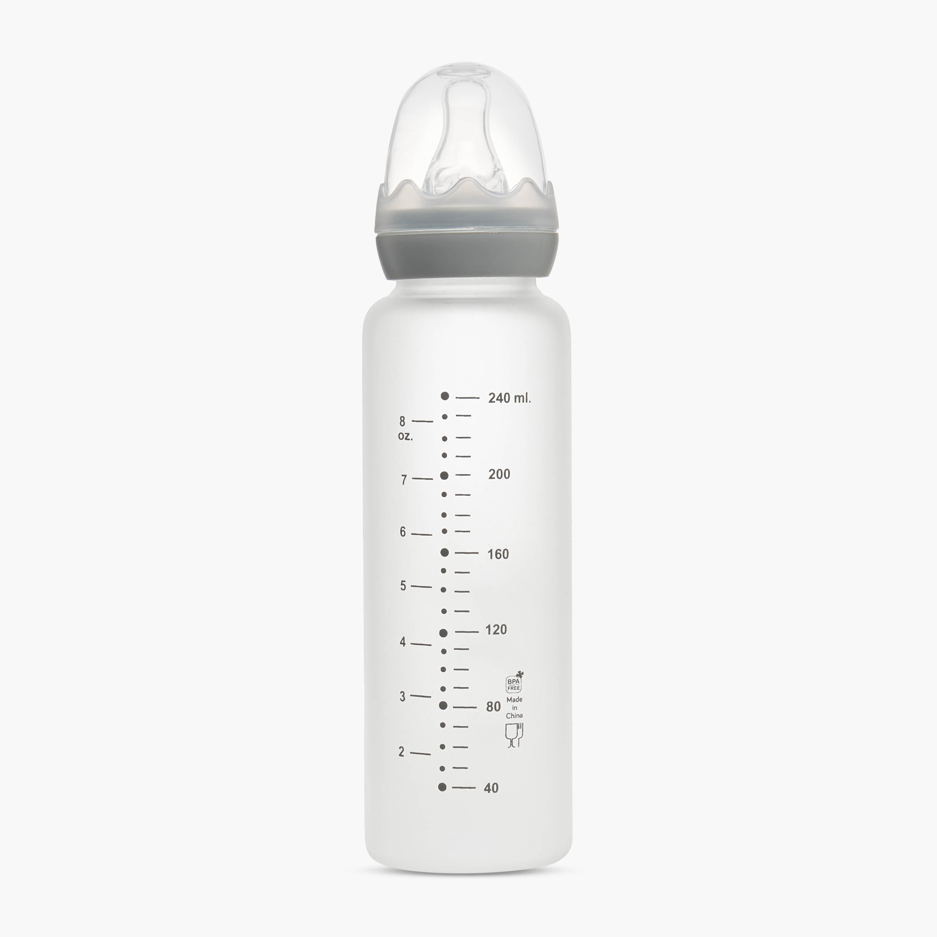 قارورة رضاعة سيليكون مضادة للمغص من جيجلز - 240 مل-baby-feeding-feedingbottles-bottlesandteats-image-2