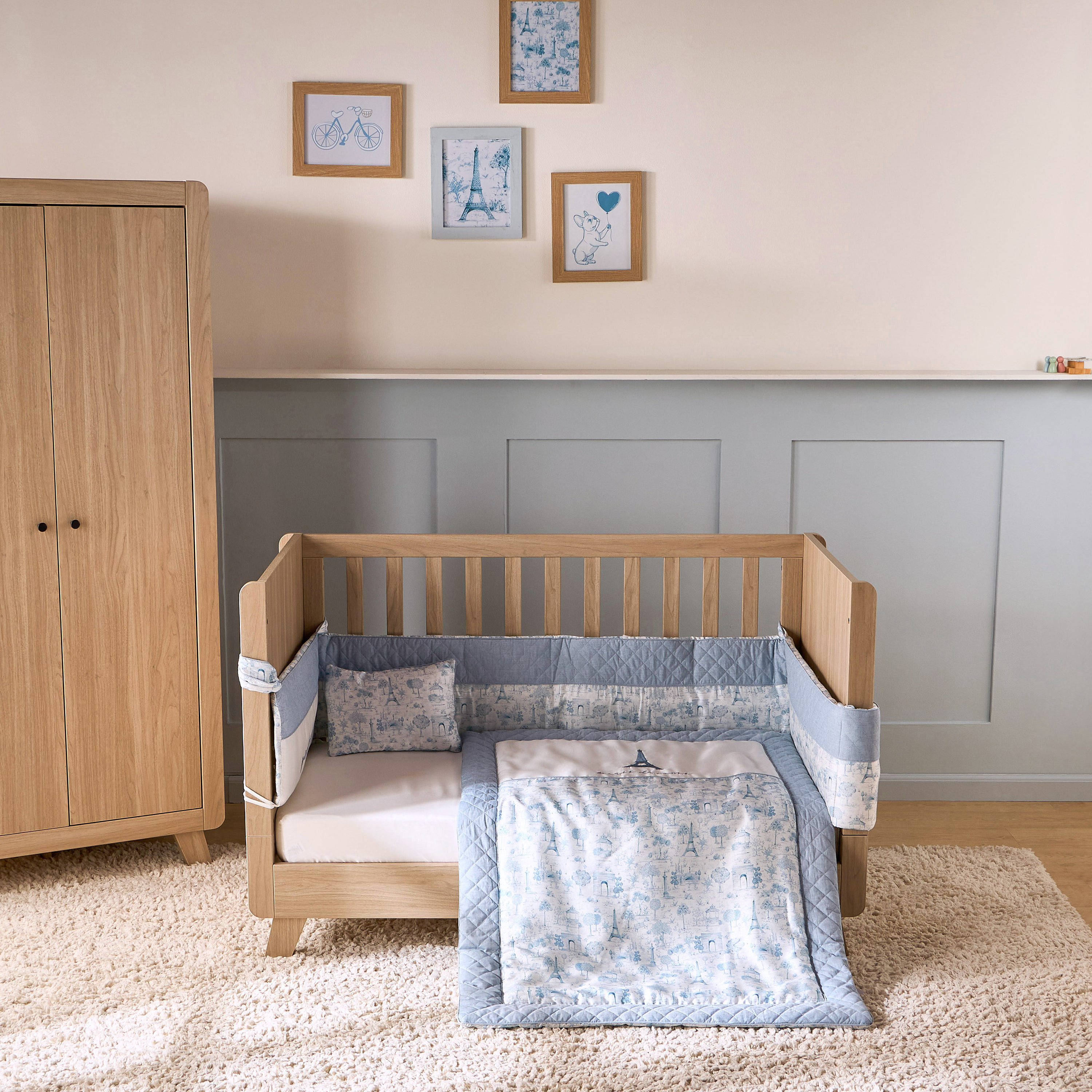 طقم لحاف 5 قطع بطبعات من جيجلز-baby-nursery-babybedding-image-2