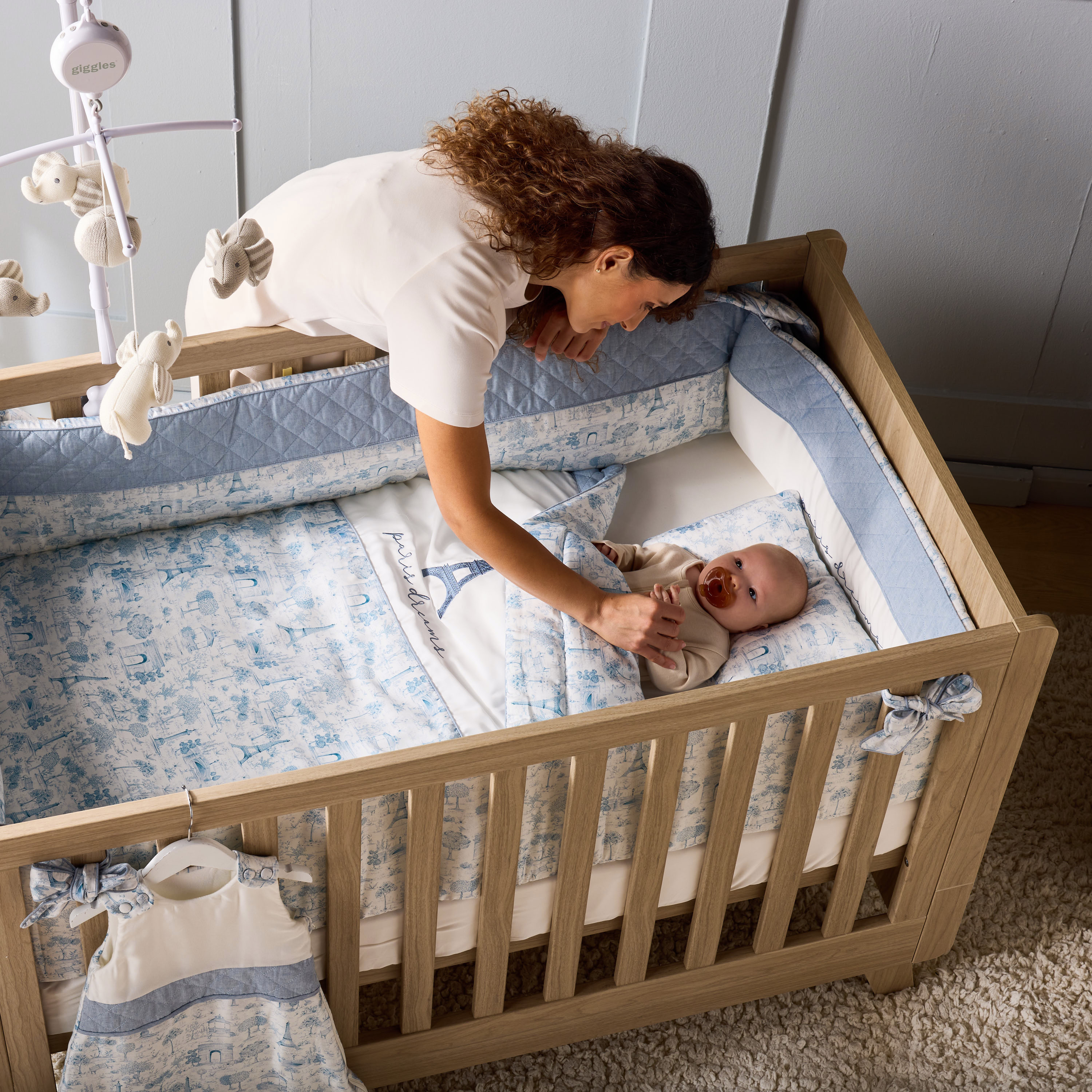 طقم لحاف 5 قطع بطبعات من جيجلز-baby-nursery-babybedding-image-3
