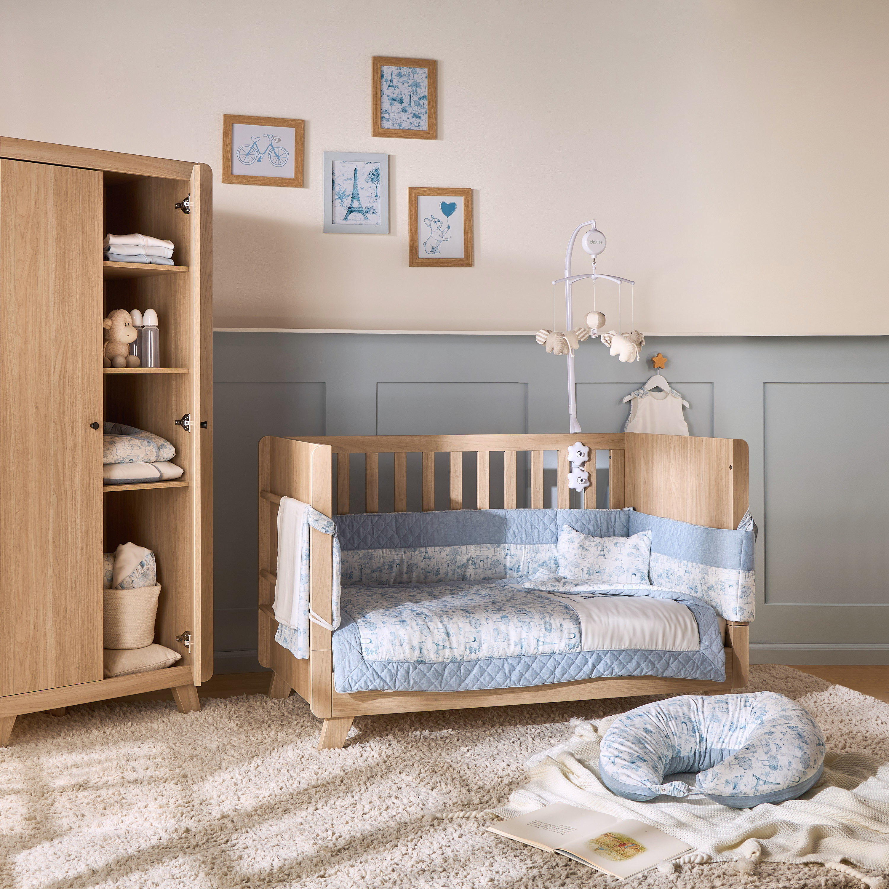 طقم لحاف 5 قطع بطبعات من جيجلز-baby-nursery-babybedding-image-17