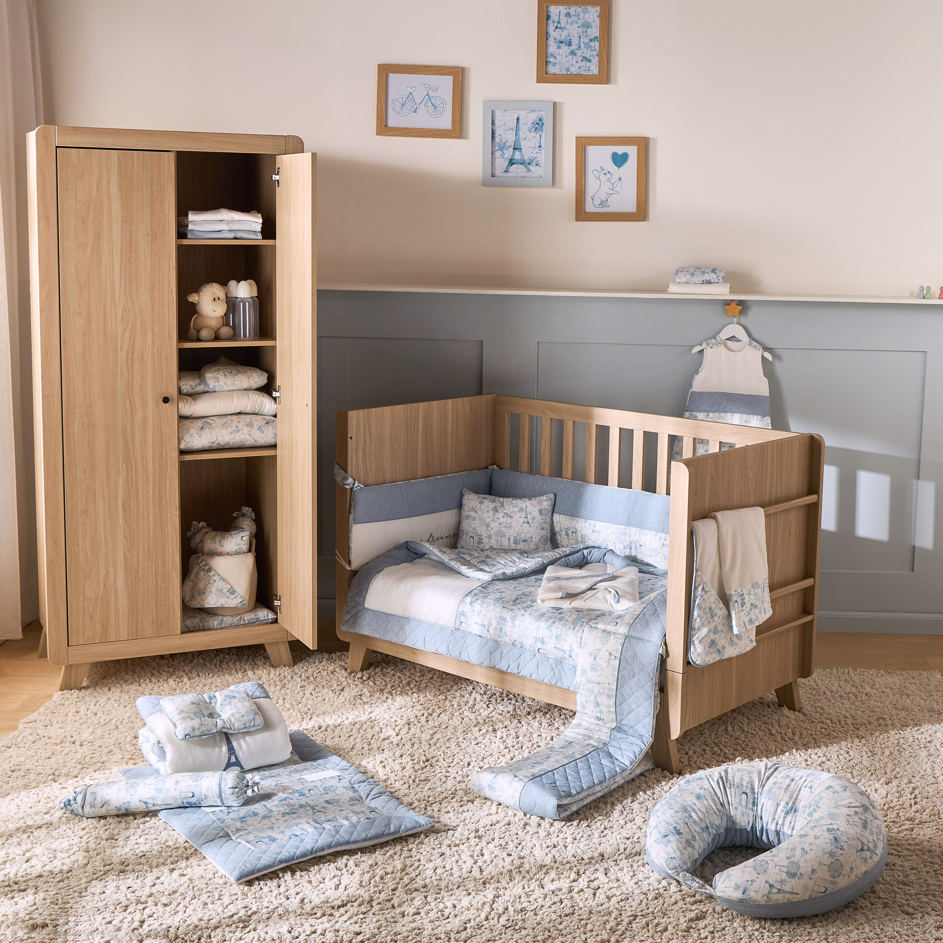 طقم لحاف 5 قطع بطبعات من جيجلز-baby-nursery-babybedding-image-18