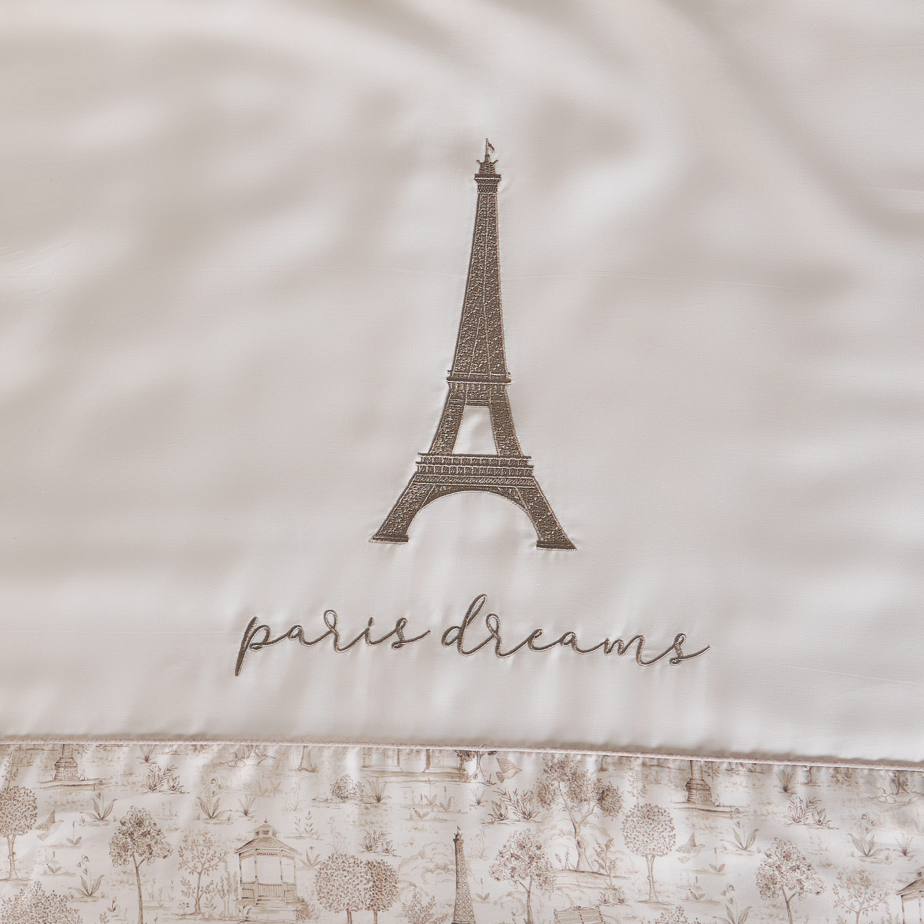 Giggles 2-Piece Paris Print Comforter and Pillow Set-baby-nursery-babybedding-image-8