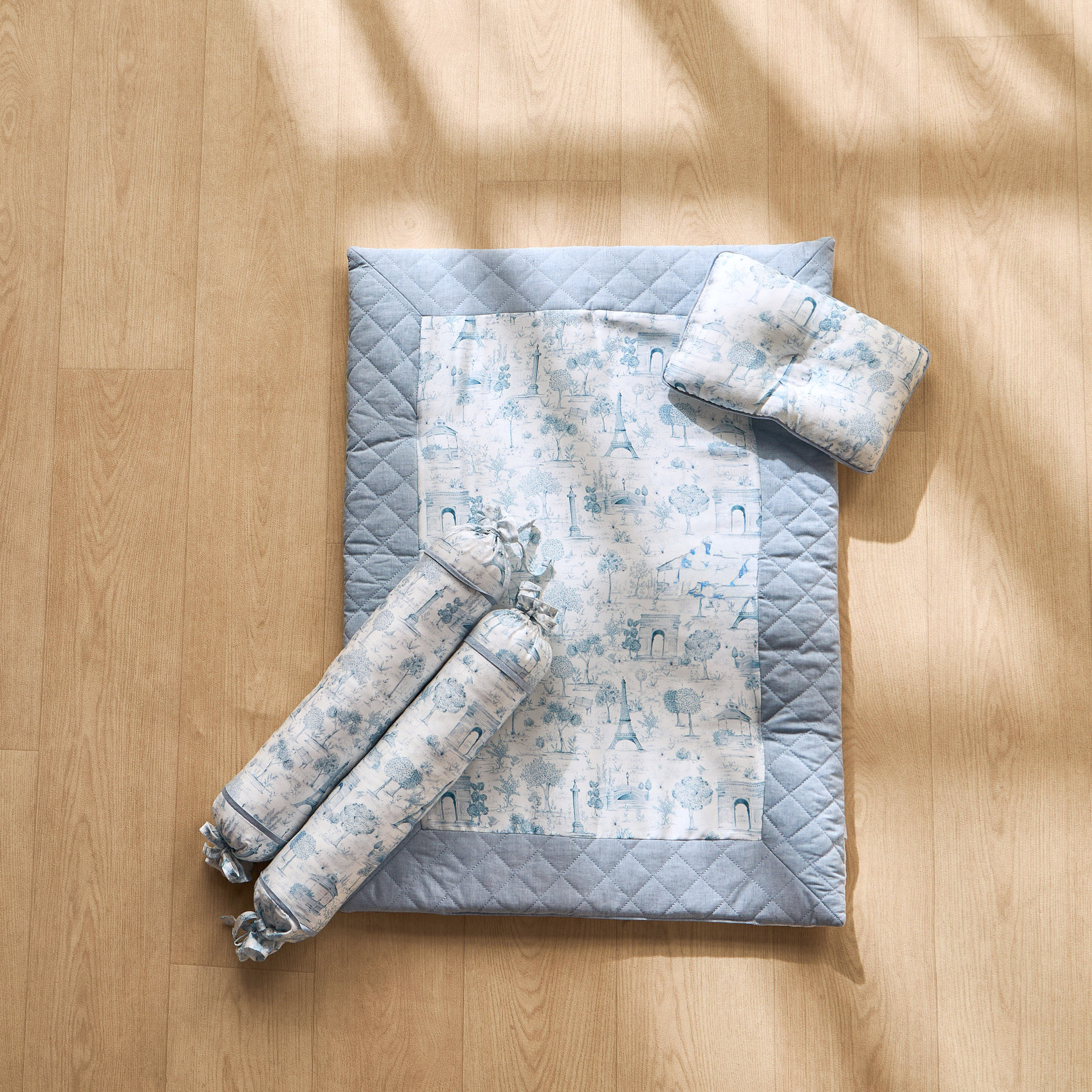 Giggles Toile Print Bolster Set-baby-nursery-babybedding-image-3