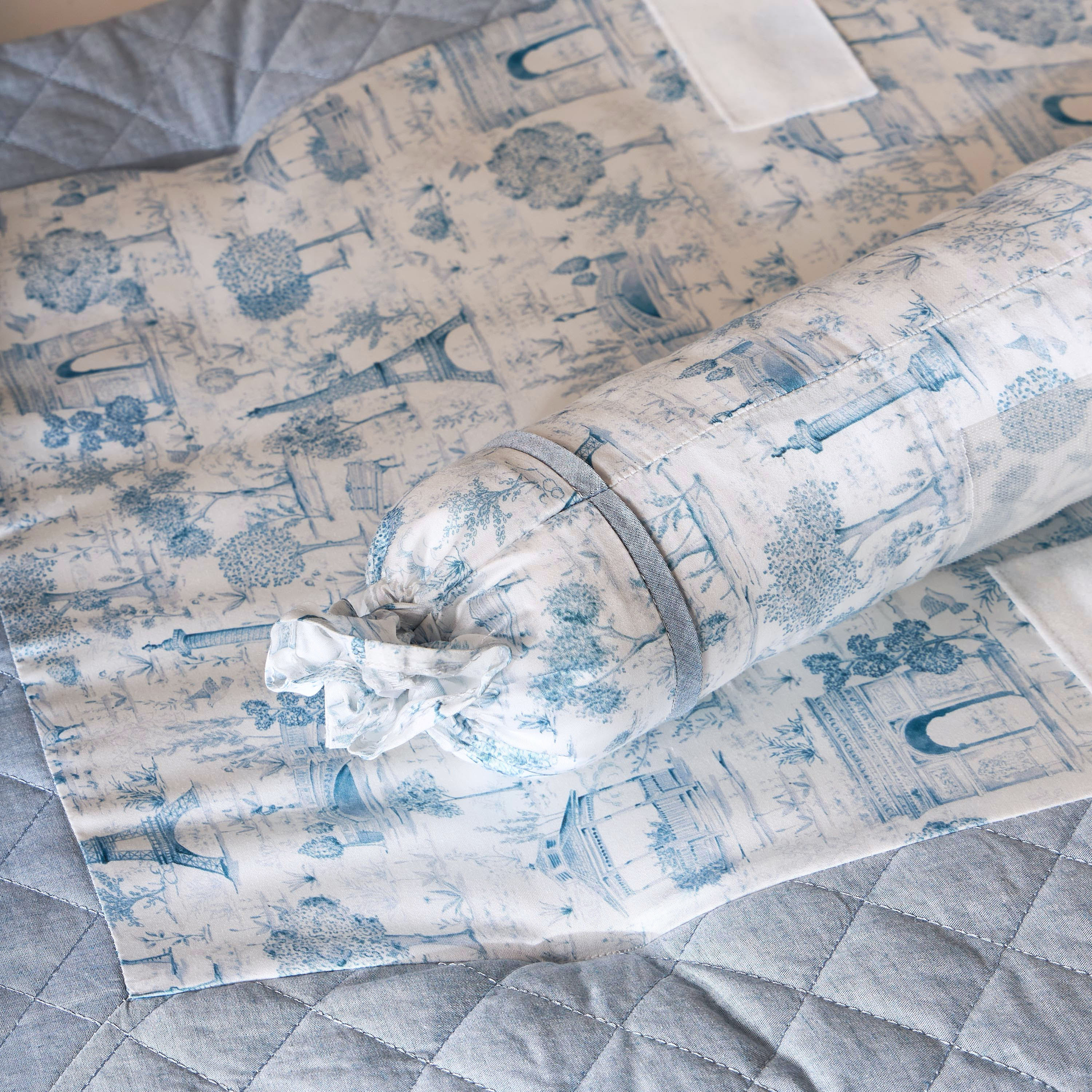 Giggles Toile Print Bolster Set-baby-nursery-babybedding-image-10