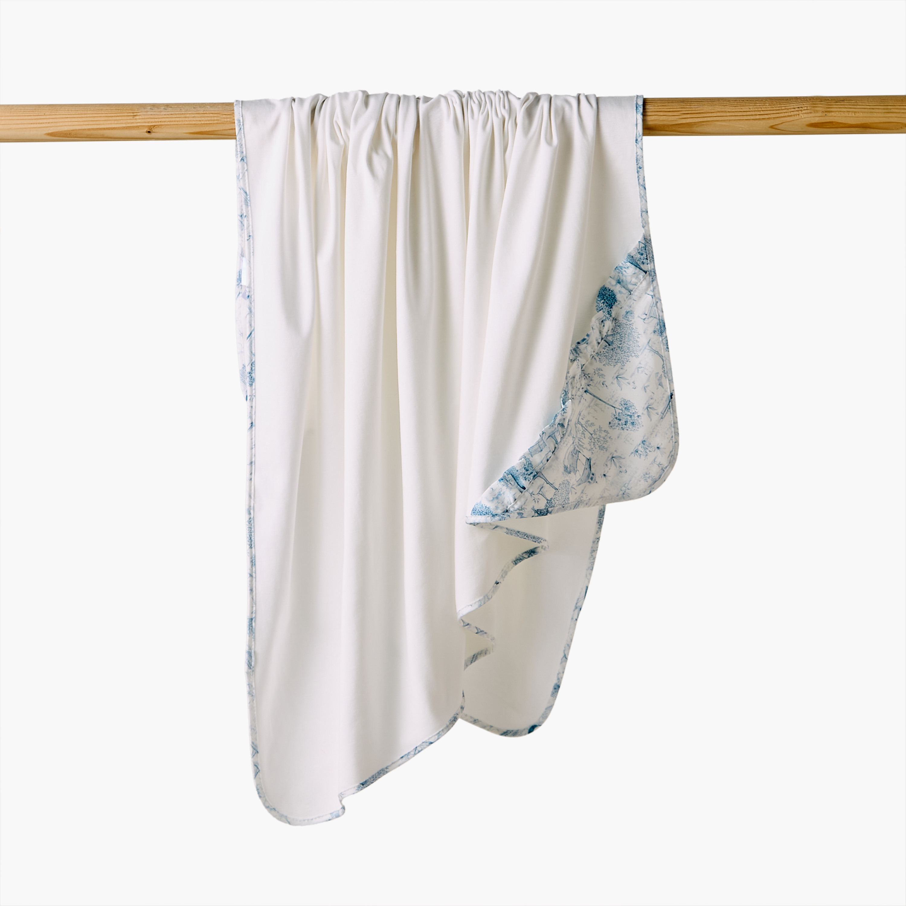 بطانية قطن بقبعة لحديثي الولادة من جيجلز - 100×100 سم-baby-nursery-blanketsandswaddles-receivingblankets-image-1