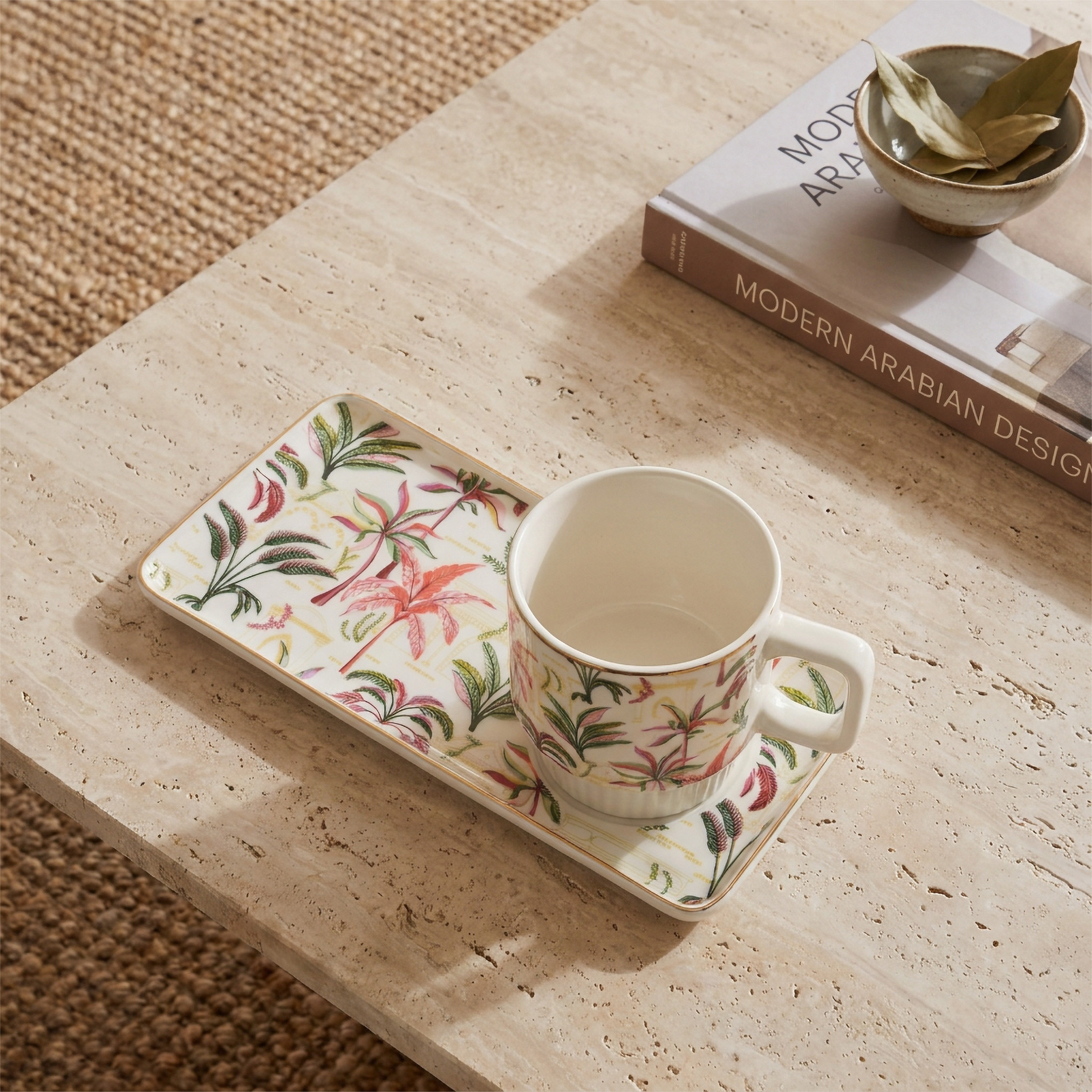 Tropical Print 2-Piece Cup and Saucer Set-household-dining-teaandcoffee-teaandcoffeesets-image-2