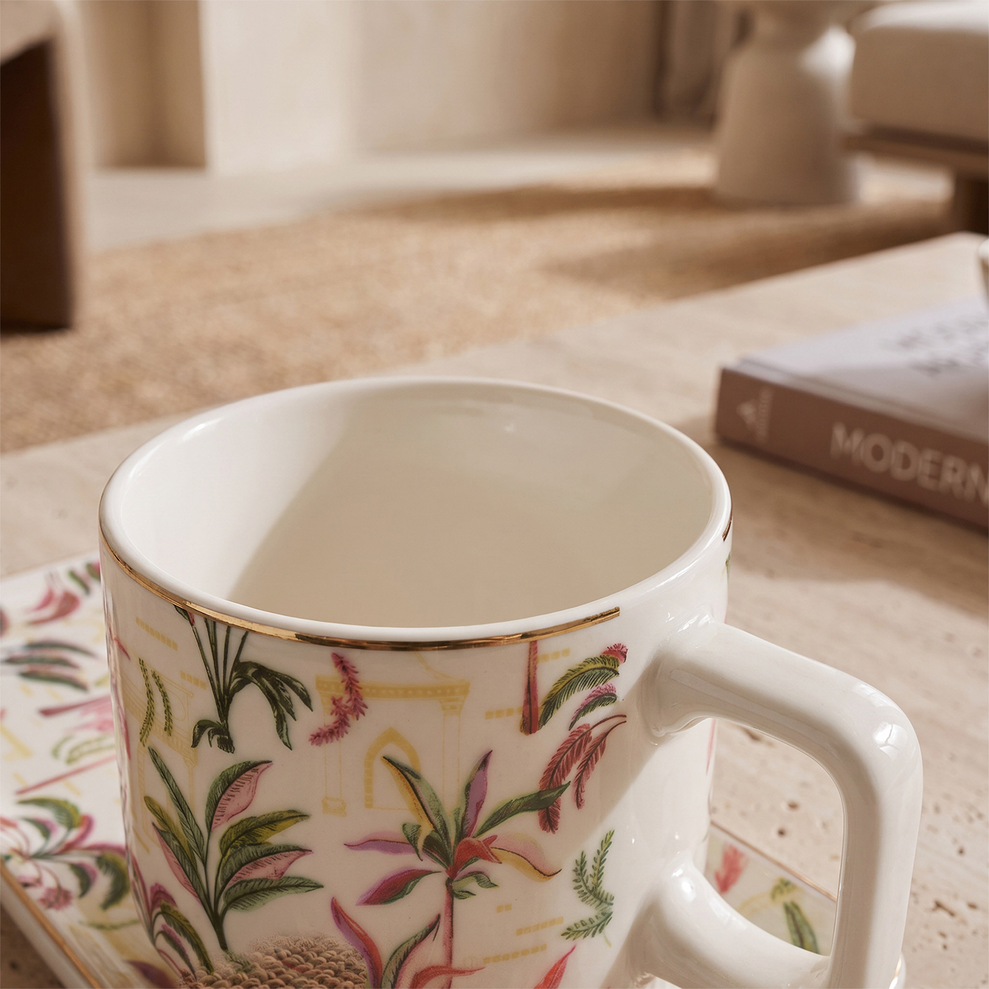Tropical Print 2-Piece Cup and Saucer Set-household-dining-teaandcoffee-teaandcoffeesets-image-3