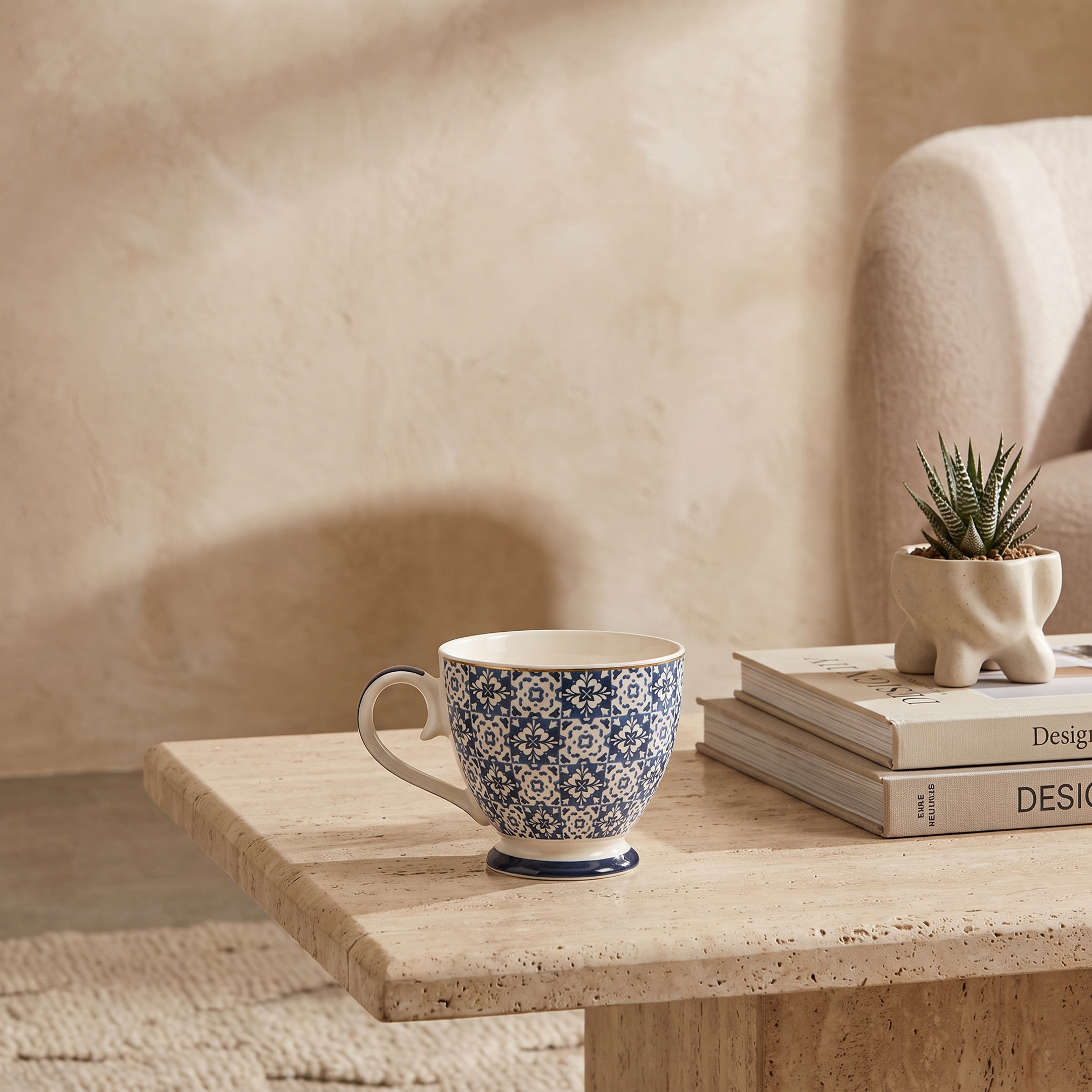 Azari Printed Ceramic Mug - 445 ml-household-dining-teaandcoffee-mugsandcups-image-1