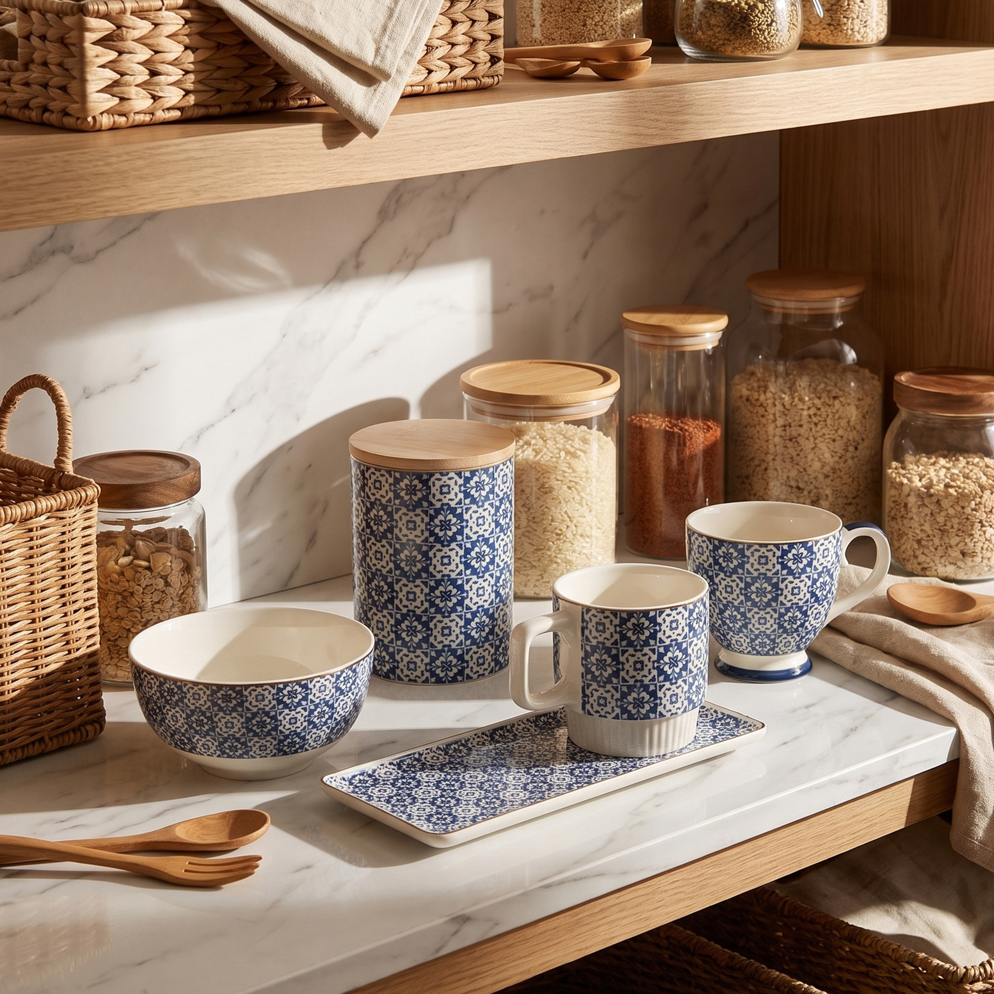 Azari Printed New Bone China Bowl - 480 ml-household-dining-dinnerware-bowls-image-5