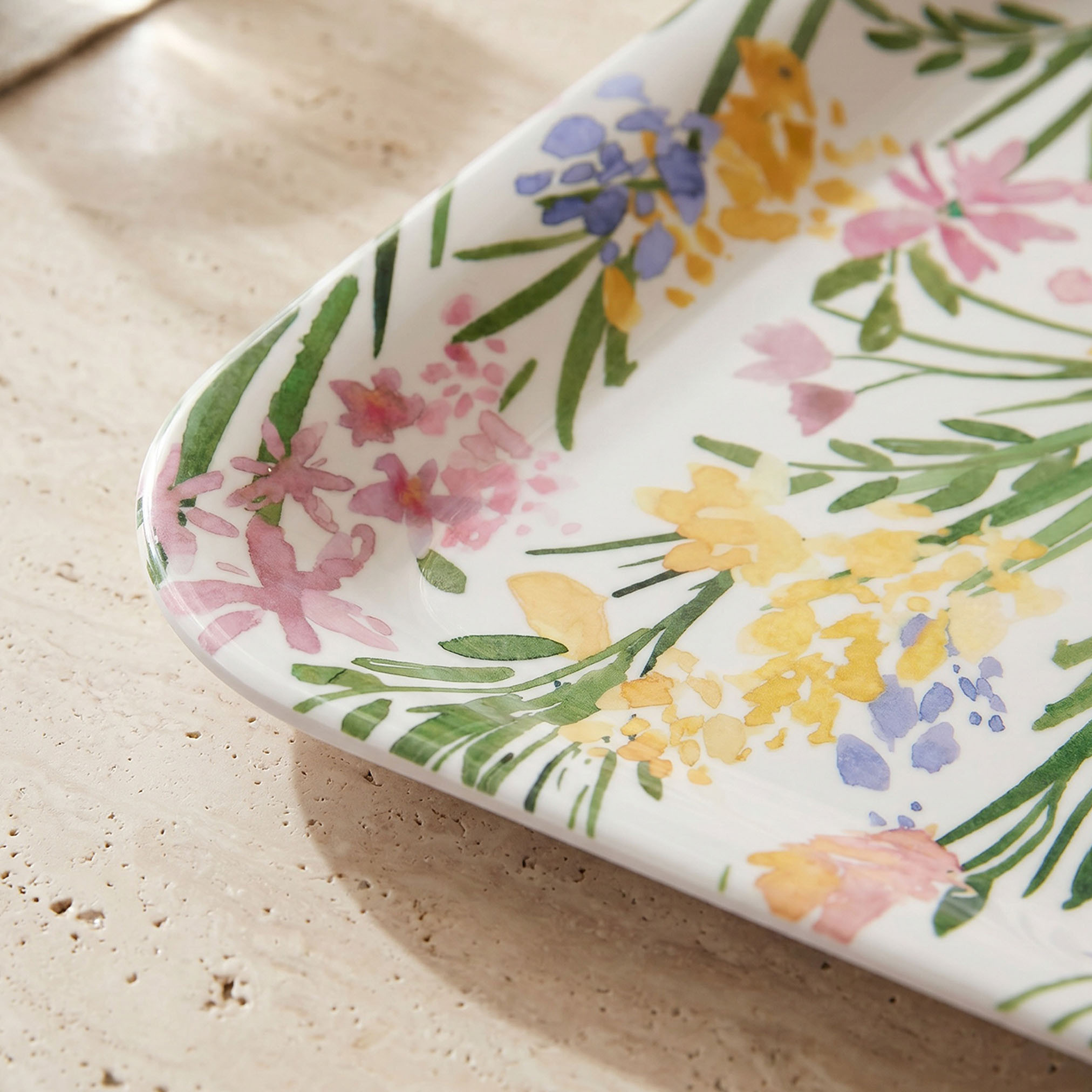 Floral Print Serving Tray-household-dining-serveware-servingtrays-image-2
