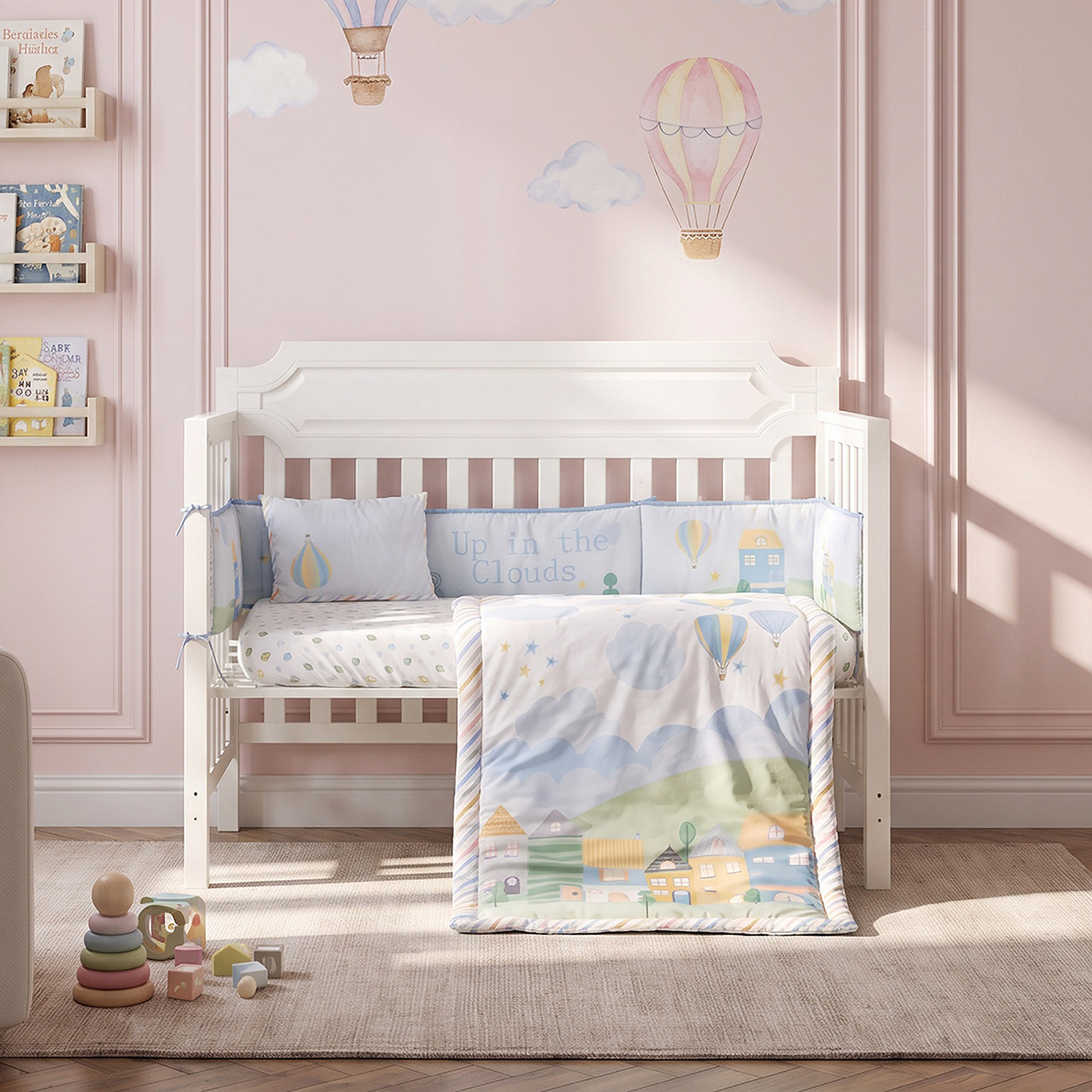 Juniors Meadow Print 4-Piece Cotton Bedding Set-baby-nursery-babybedding-image-2