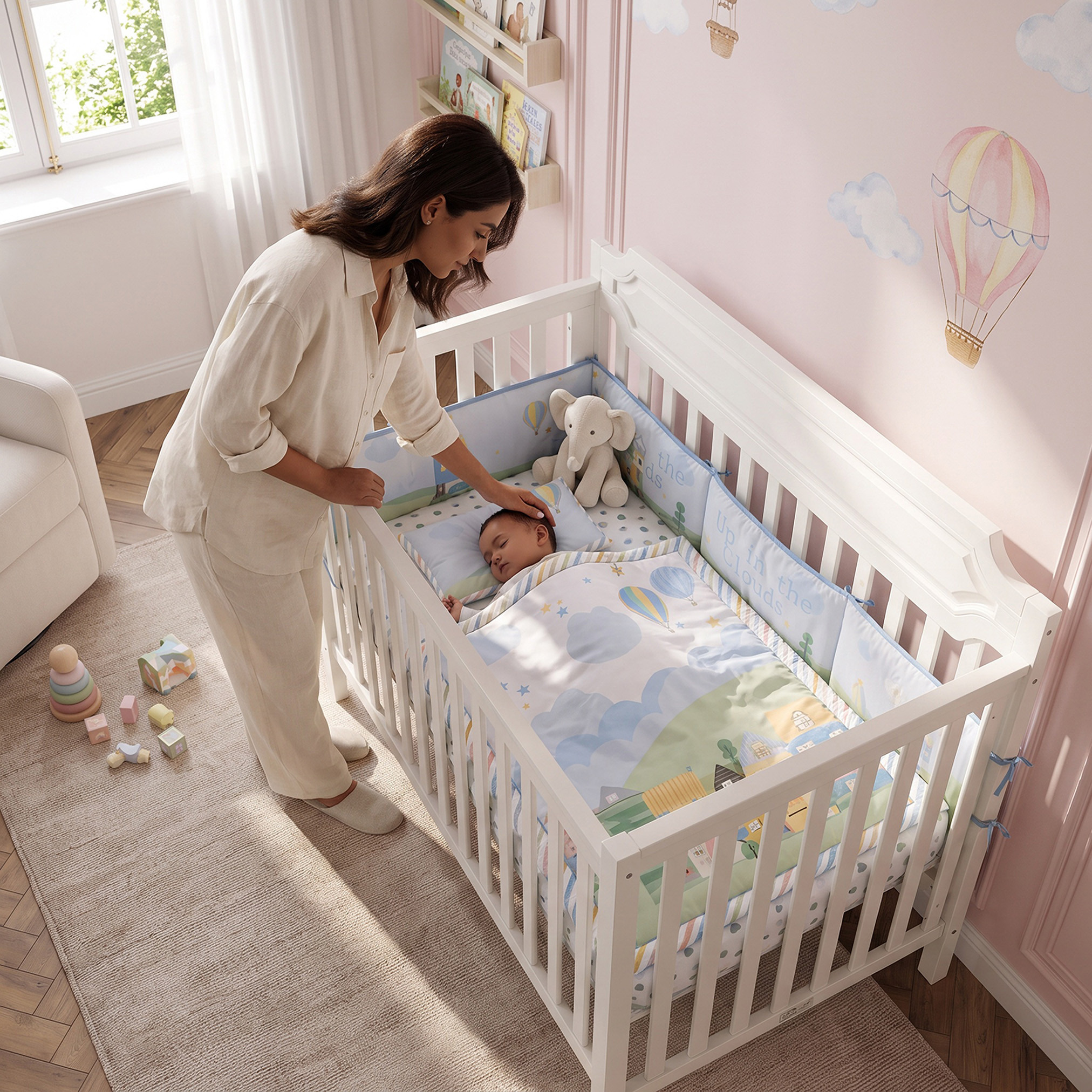 Juniors Meadow Print 4-Piece Cotton Bedding Set-baby-nursery-babybedding-image-3
