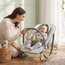 Juniors Leaf Print Baby Rocker with Toy Bar-baby-infantactivity-rockers-image-3