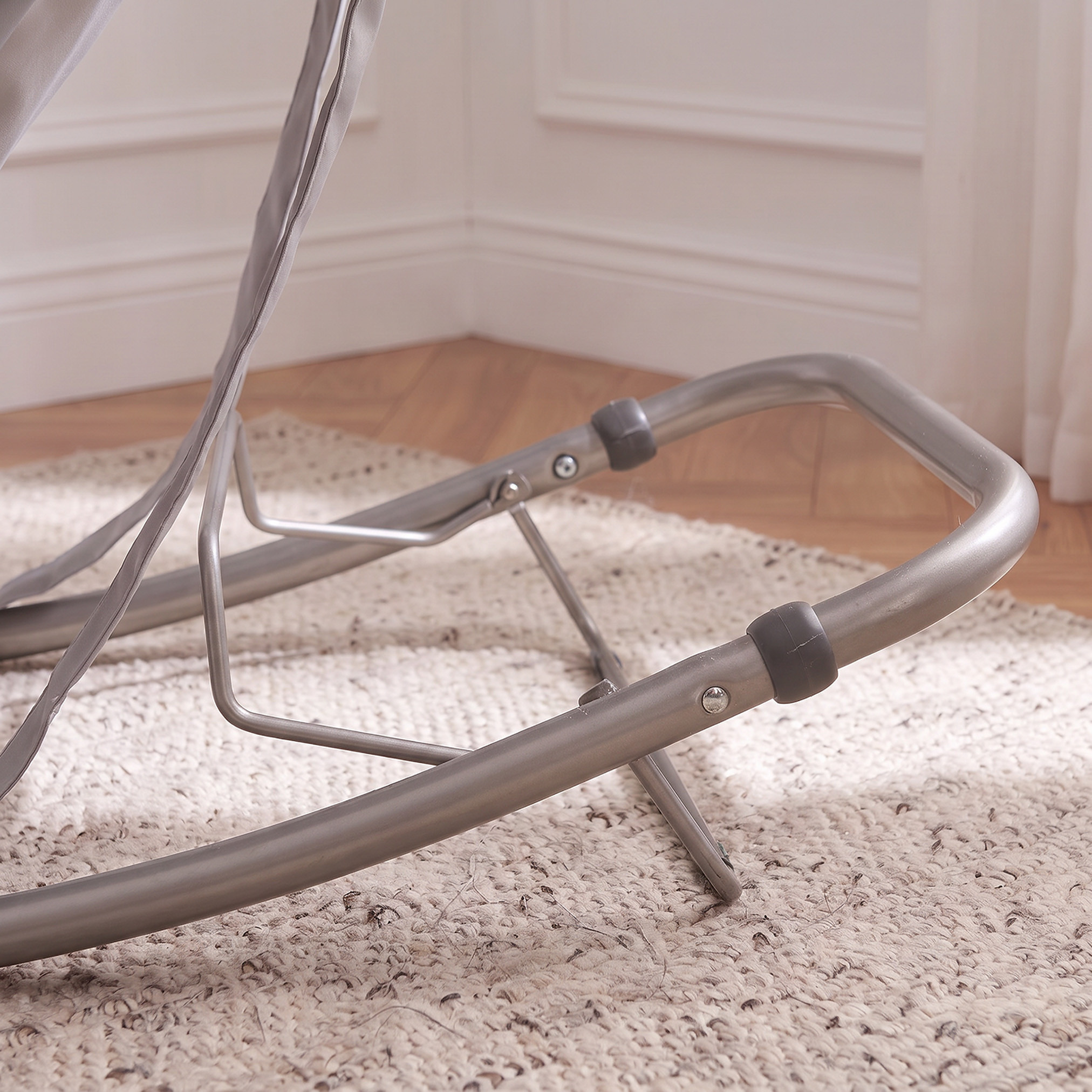 Juniors Leaf Print Baby Rocker with Toy Bar-baby-infantactivity-rockers-image-6