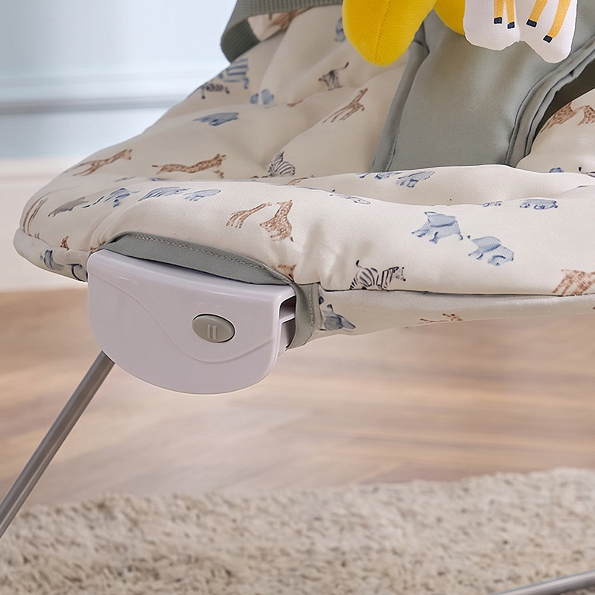 Juniors Safari Print Baby Bouncer with Canopy-baby-infantactivity-bouncers-image-7