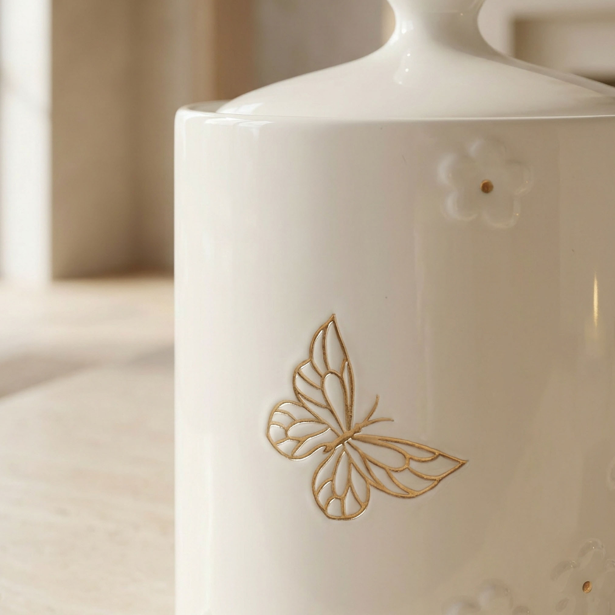 Butterfly Porcelain Jar - 500 ml-household-kitchen-foodstorage-containers-image-3