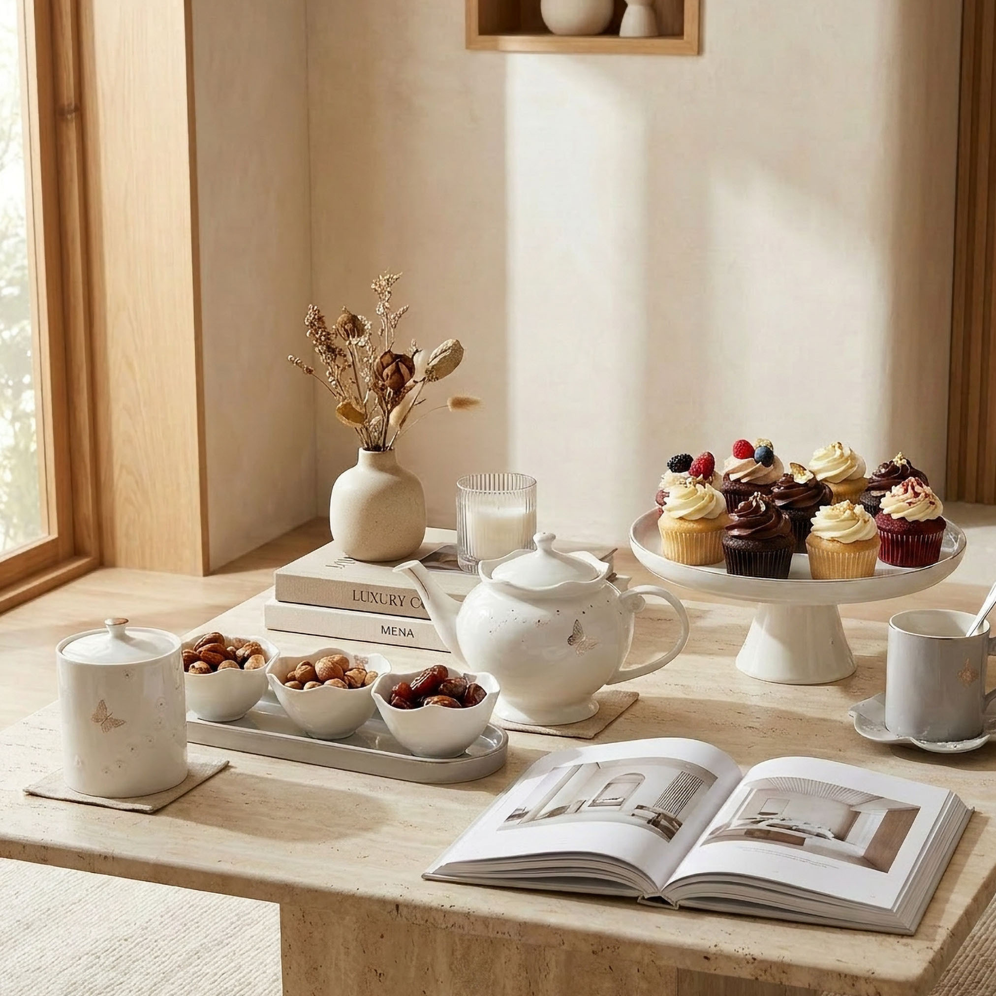Butterfly Porcelain Jar - 500 ml-household-kitchen-foodstorage-containers-image-5