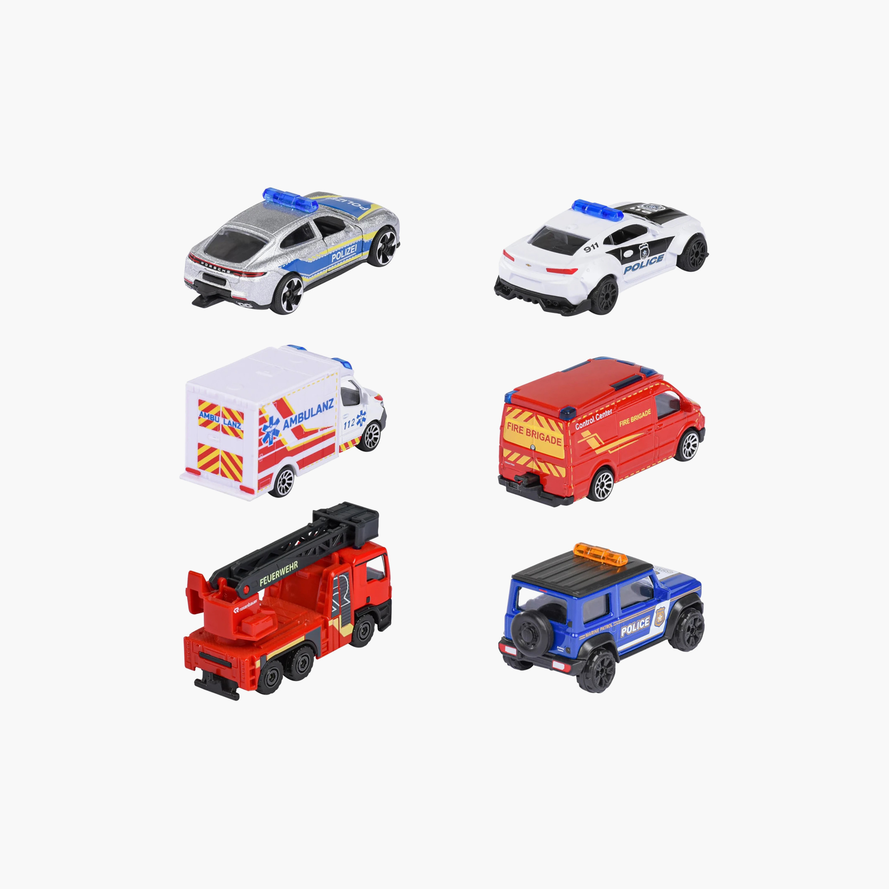 مجموعة سيارات إنقاذ 3 قطع متنوعة من ماجوريت-toys-playvehicles-diecastcars-image-3