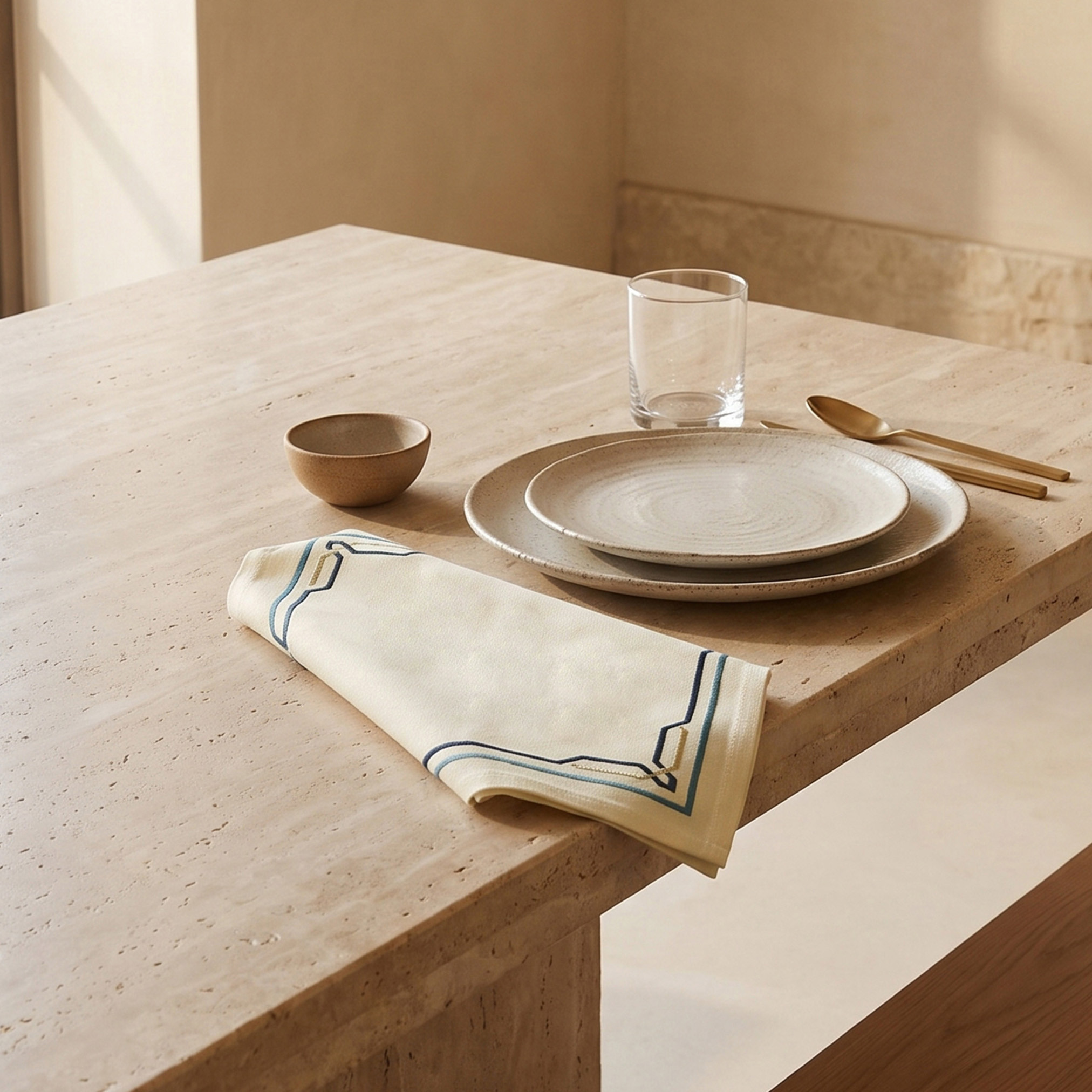 Gia Como 4-Piece Embroidered Napkin Set - 42x42 cm-household-dining-tablelinen-napkinsandaccessories-image-1