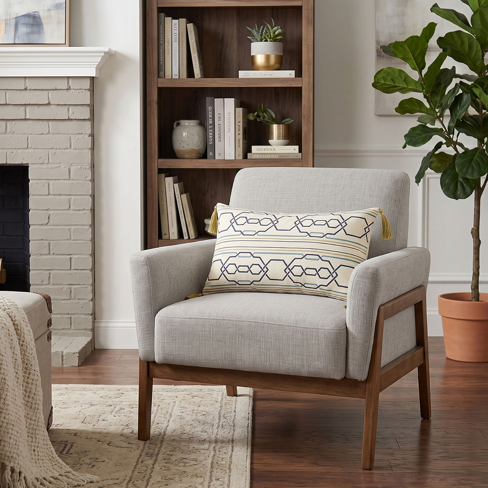 وسادة مملوءة بطبعة هندسية من جيا كومو - 30×50 سم-household-cushionsandthrows-filledcushions-decorativecushions-image-4