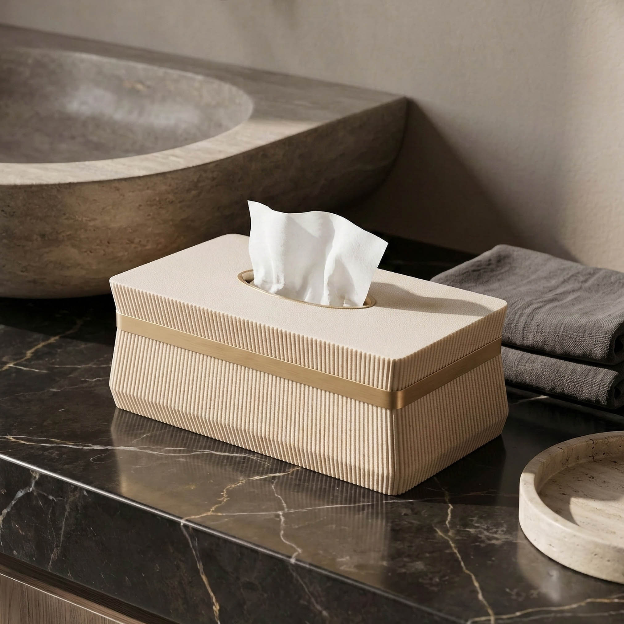 Ripple Tissue Box-household-bathandlaundry-bathaccessories-tissueboxesandcottonjars-image-1