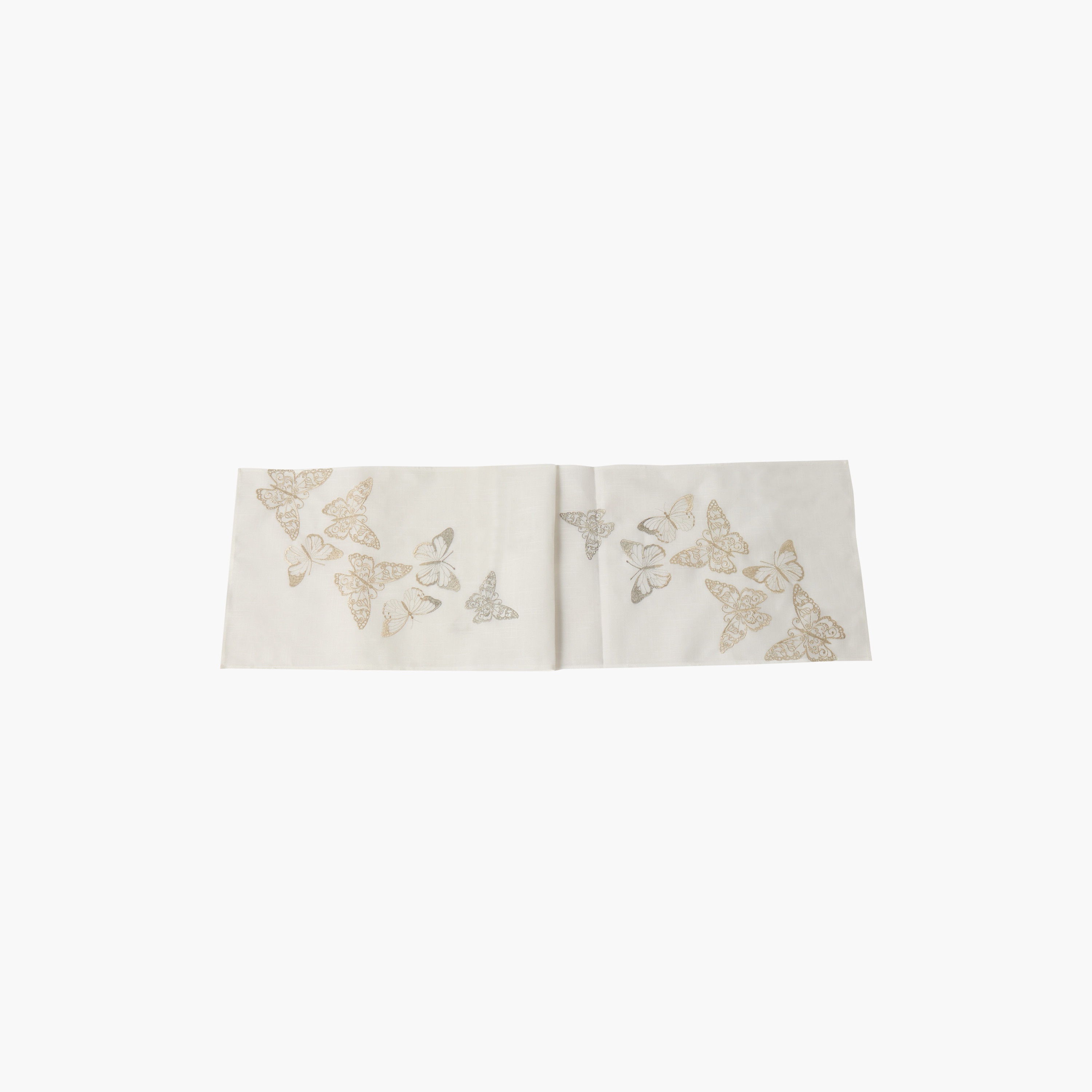 Butterfly Embroidered Table Runner - 180x33 cm-household-dining-tablelinen-runnersandtablecovers-image-1