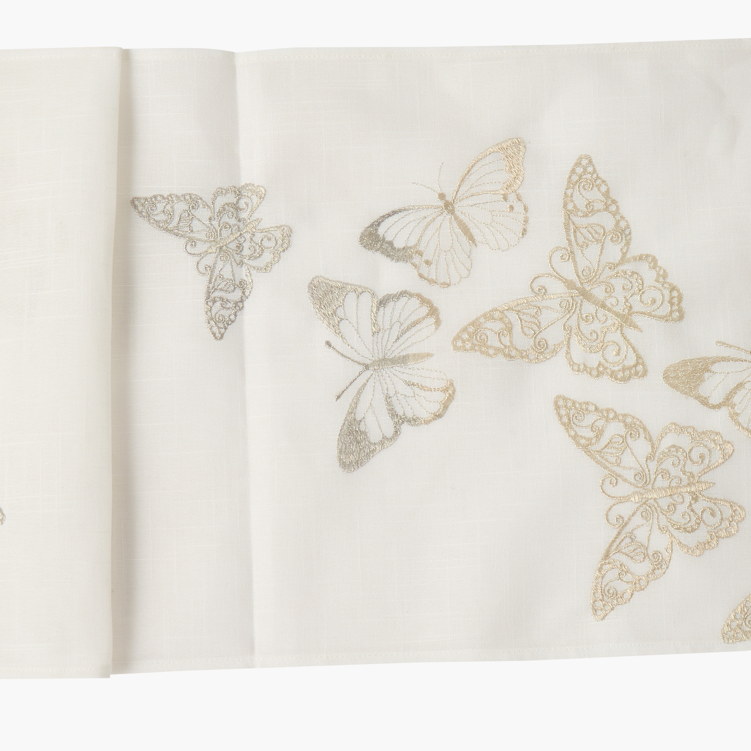 Butterfly Embroidered Table Runner - 180x33 cm-household-dining-tablelinen-runnersandtablecovers-image-2