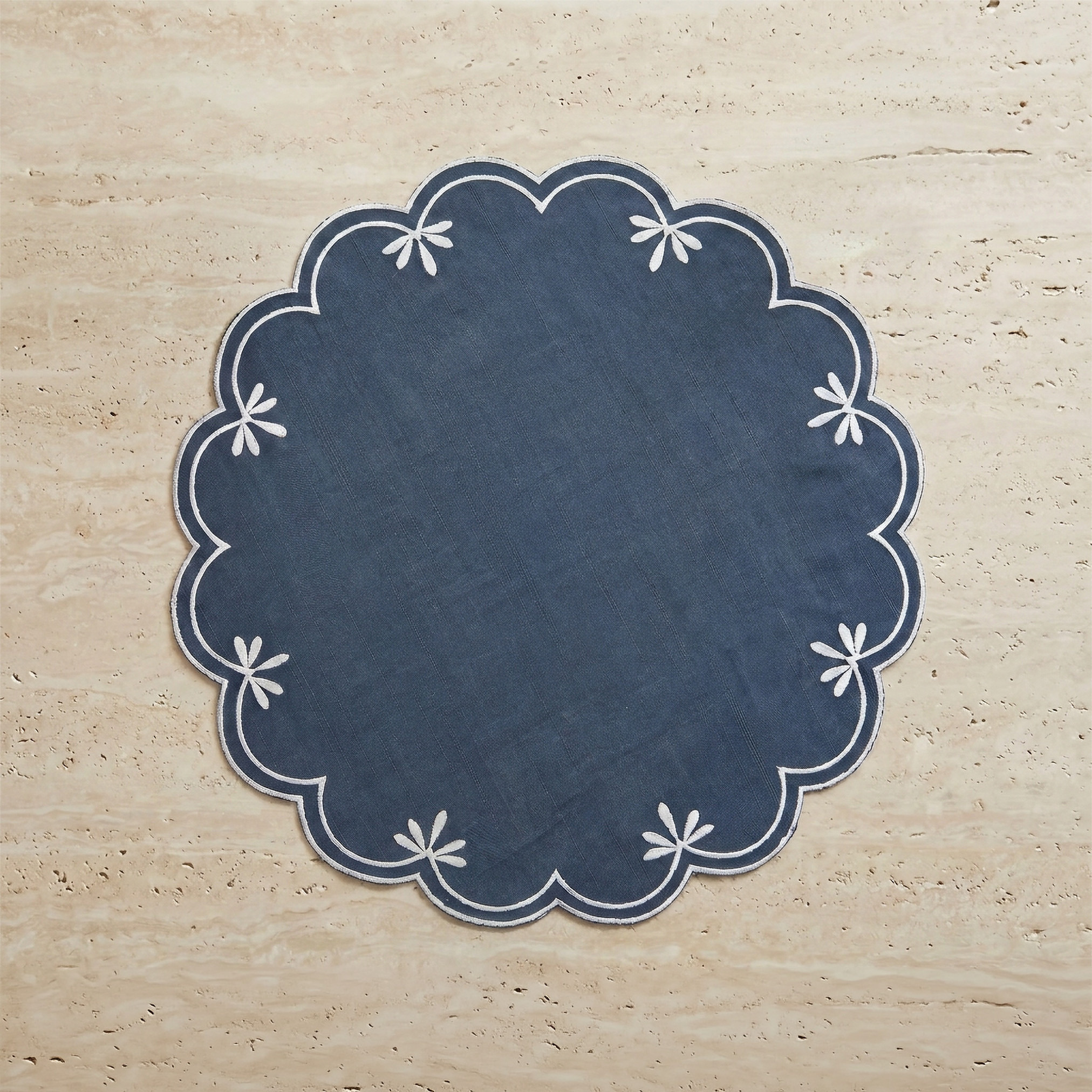 Embroidered 4-Piece Placement Set - 38 cm-household-dining-tablelinen-placemats-image-1