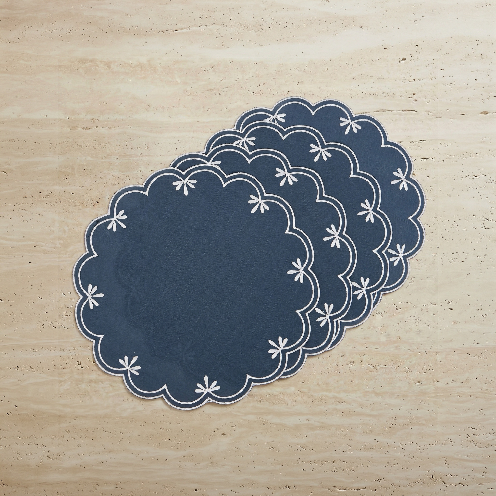Embroidered 4-Piece Placement Set - 38 cm-household-dining-tablelinen-placemats-image-2
