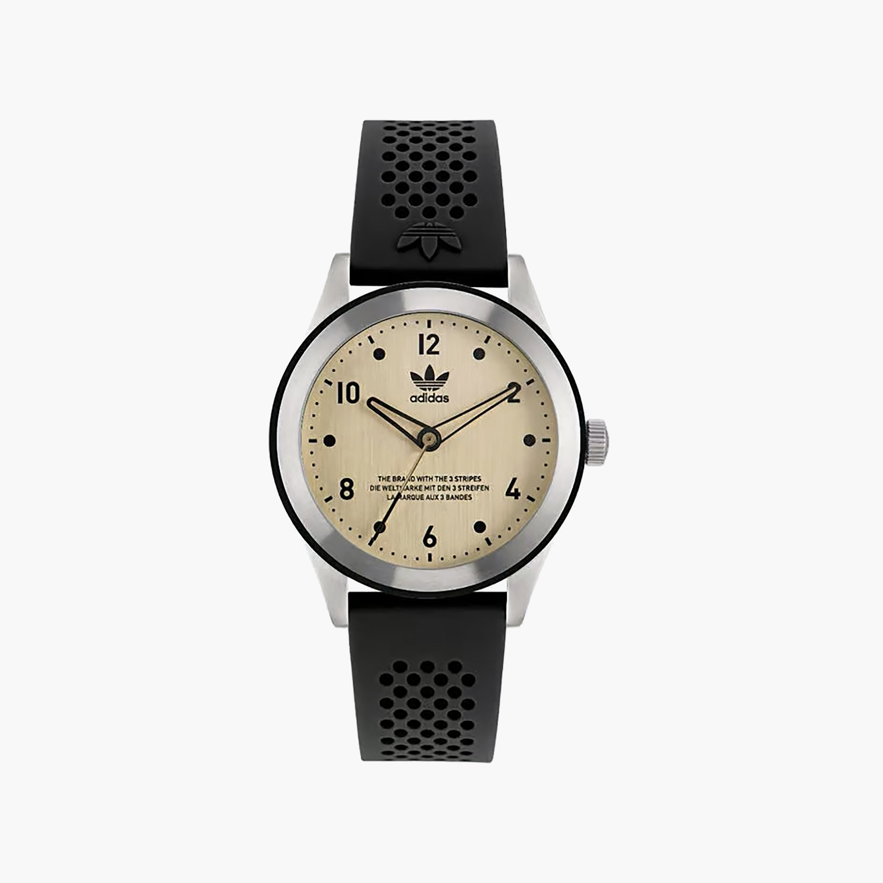 Adidas Unisex 40 MM Black Analog Silicone Watch | AOSY22515-men-watchesandjewellery-watches-image-1