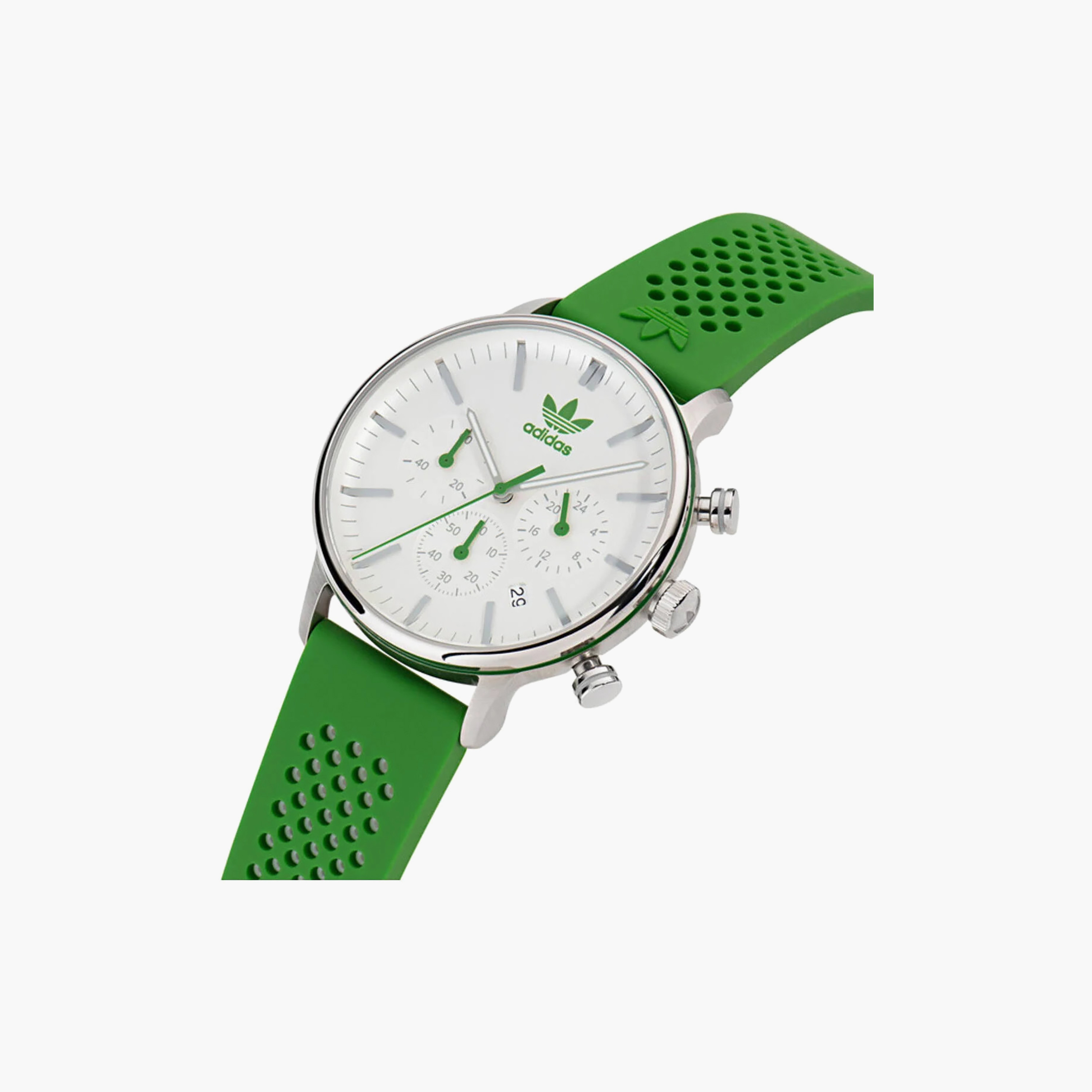 Adidas Unisex 40 MM Green Analog Silicone Watch | AOSY23020-men-watchesandjewellery-watches-image-2