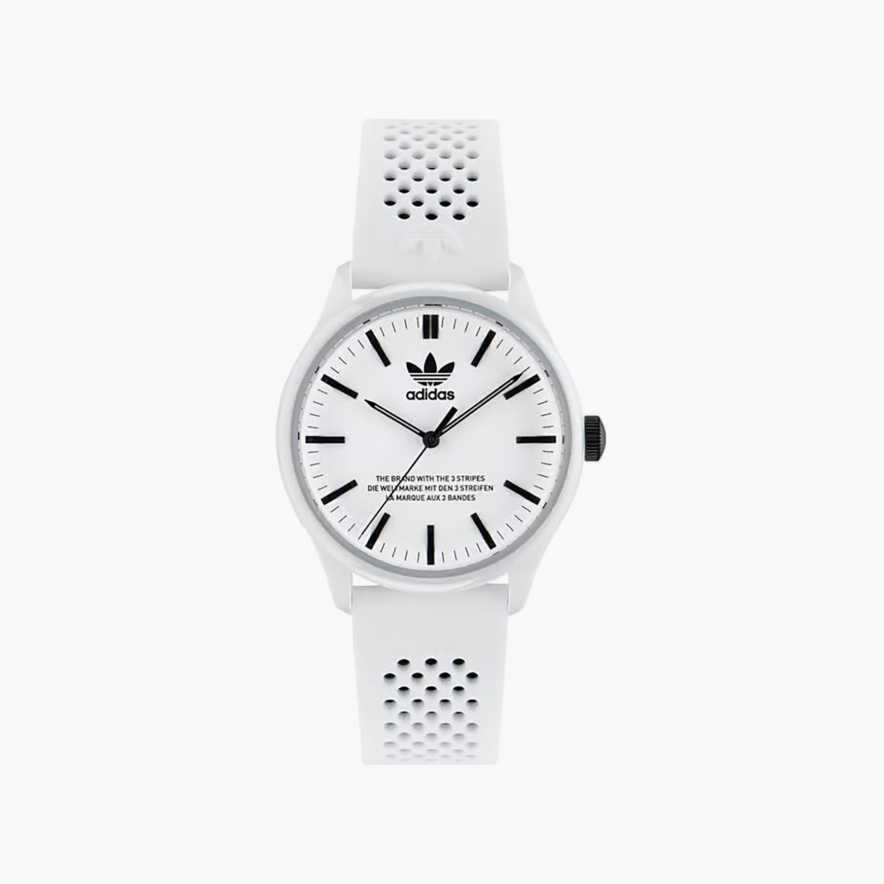 Adidas Unisex 40 MM White Analog Silicone Watch | AOSY23030-men-watchesandjewellery-watches-image-1
