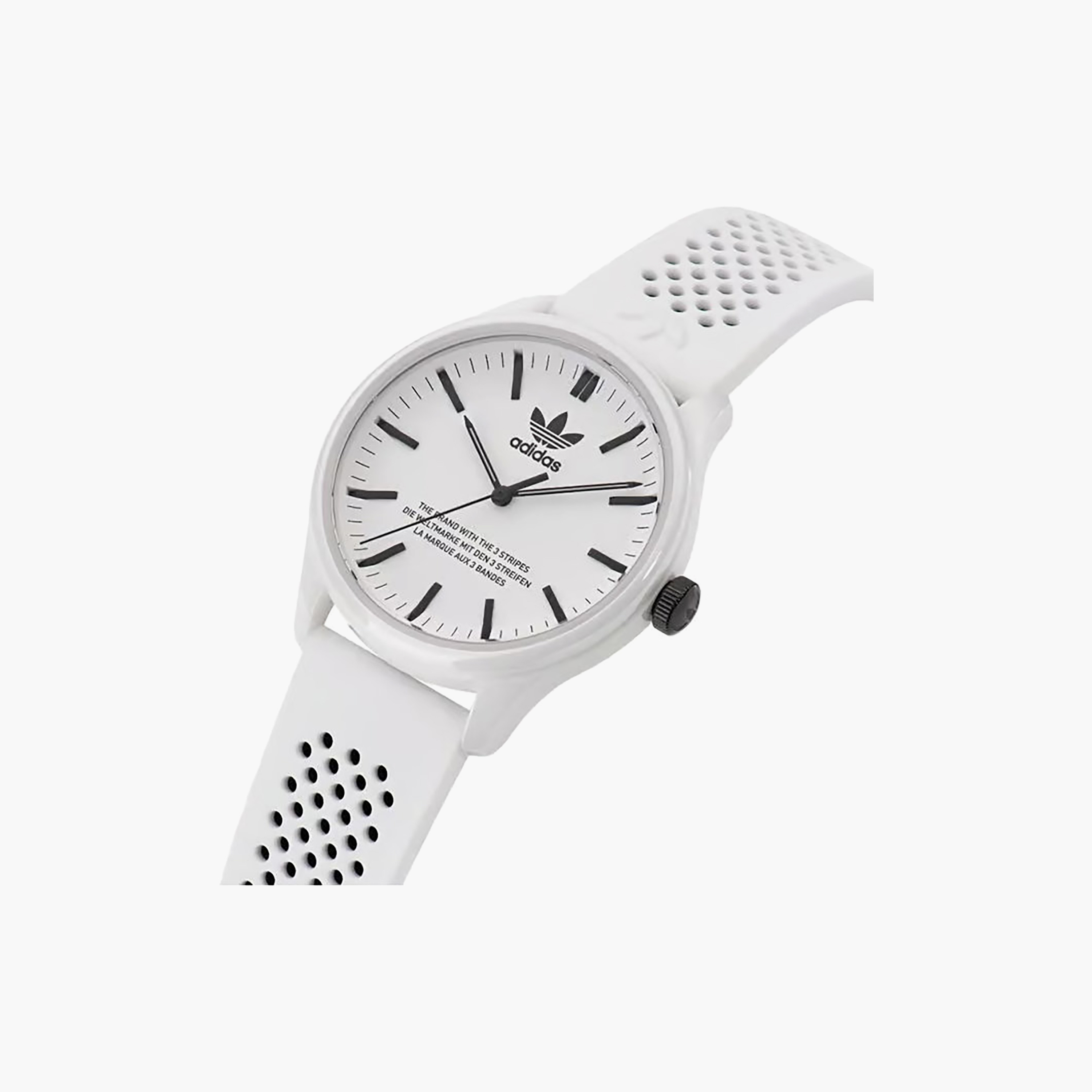 Adidas Unisex 40 MM White Analog Silicone Watch | AOSY23030-men-watchesandjewellery-watches-image-2