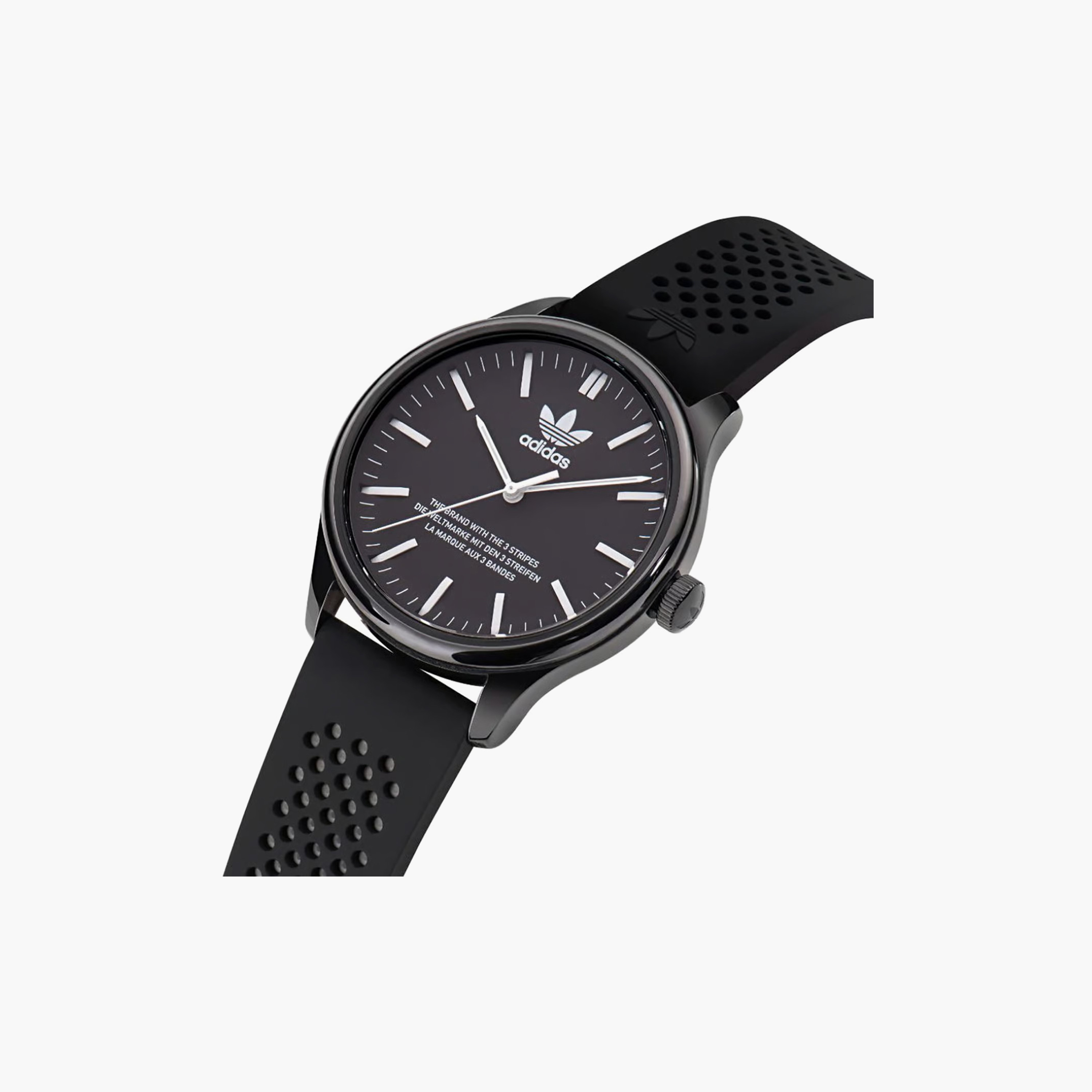 Adidas Unisex 40 MM Black Analog Silicone Watch | AOSY23031-men-watchesandjewellery-watches-image-2