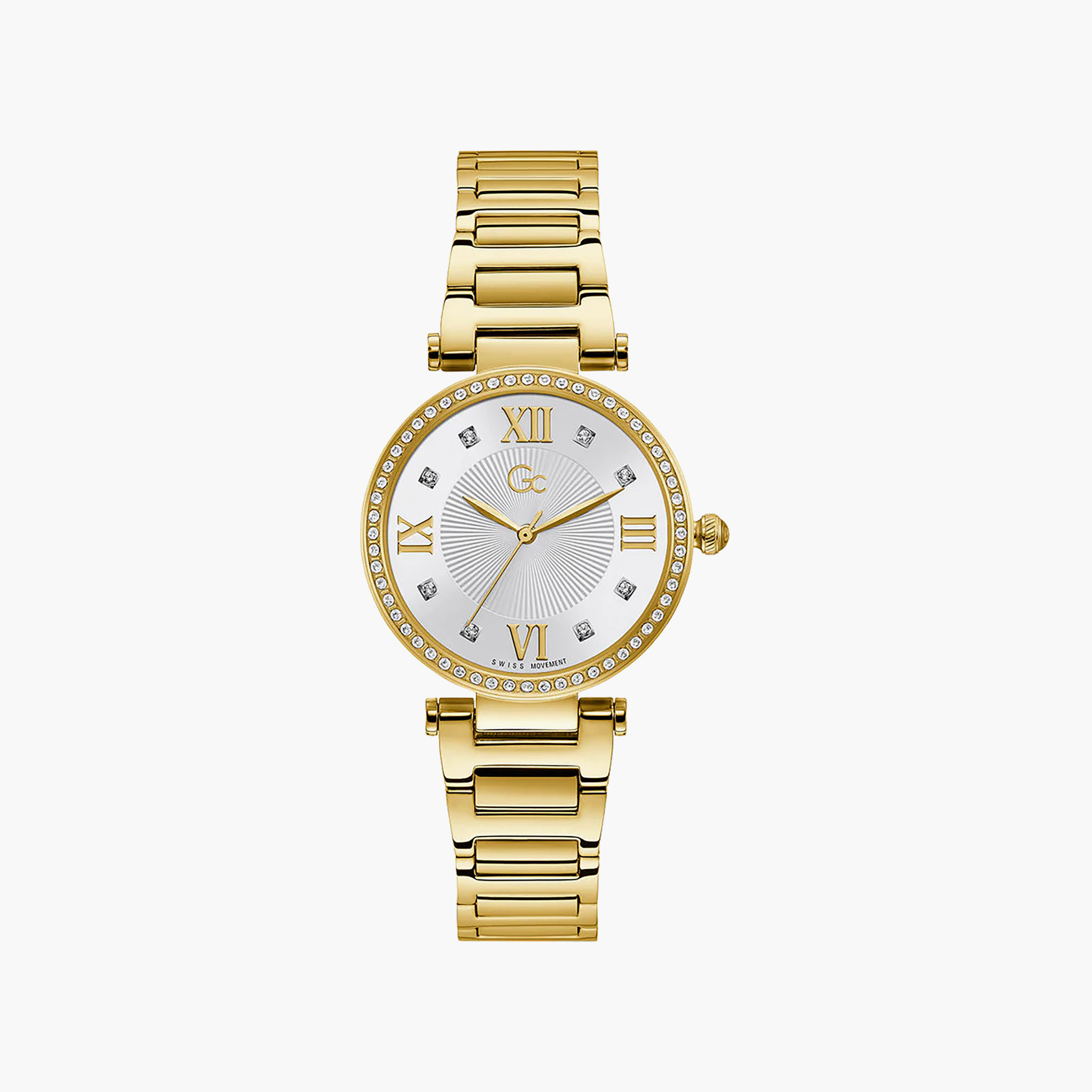 Gc Women 34 MM Gold Analog Stainless Steel Watch | Y64003L1MF-women-watchesandjewellery-watches-image-1