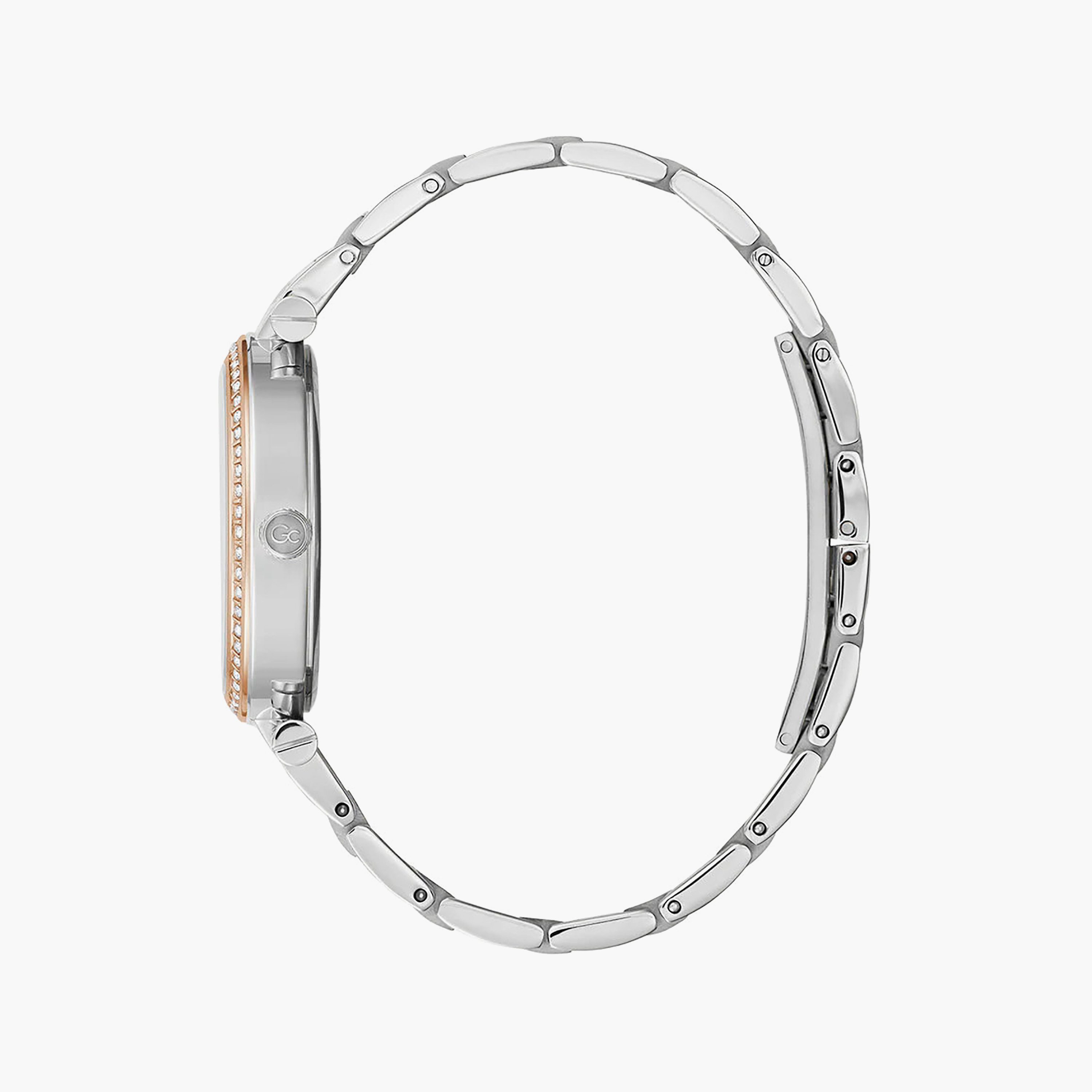 Gc Women 39 MM Silver & Rose Gold Analog Stainless Steel Watch | Y64001L1MF-women-watchesandjewellery-watches-image-2