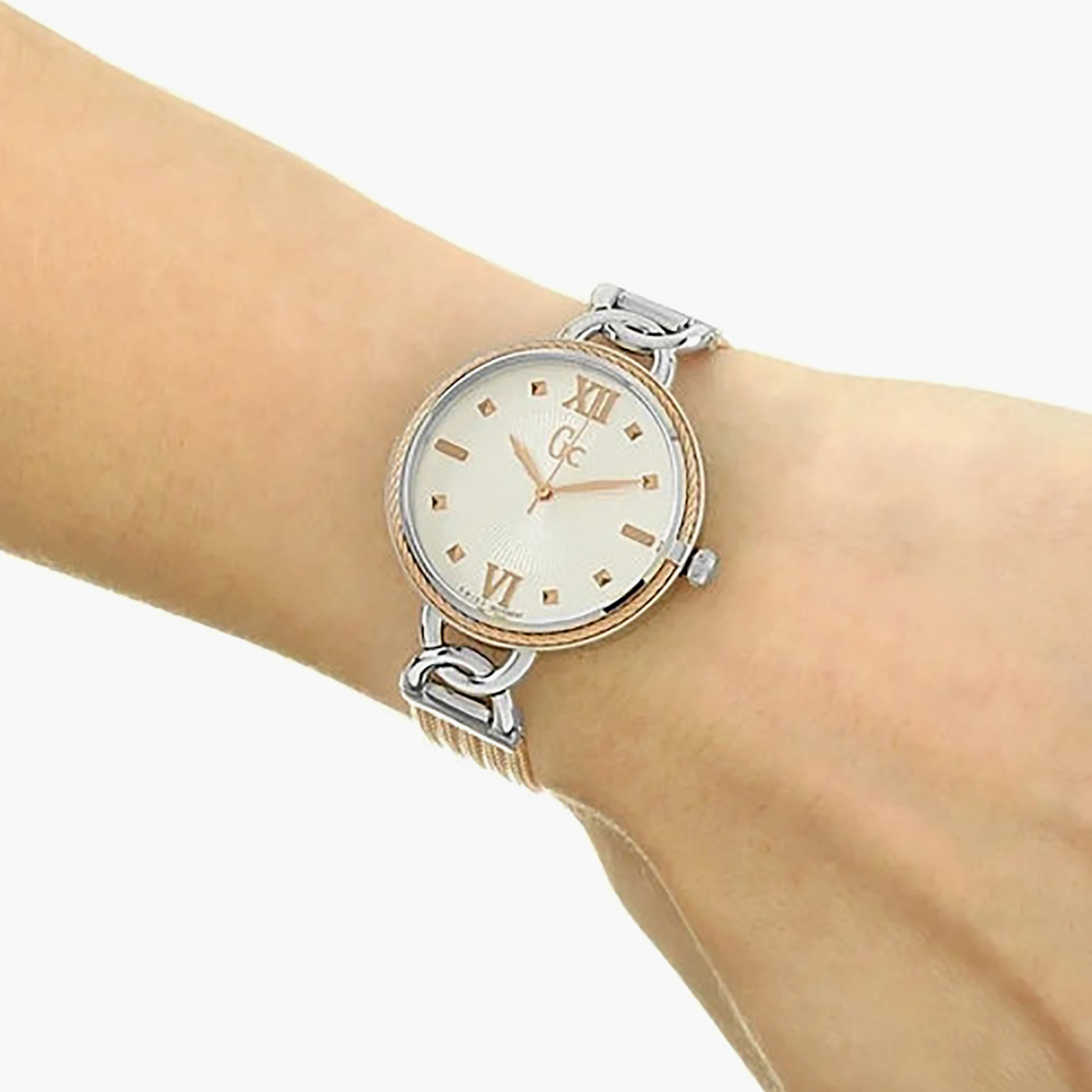 Gc Women 34 MM Rose Gold Analog Stainless Steel Watch | Y49002L1MF-women-watchesandjewellery-watches-image-3