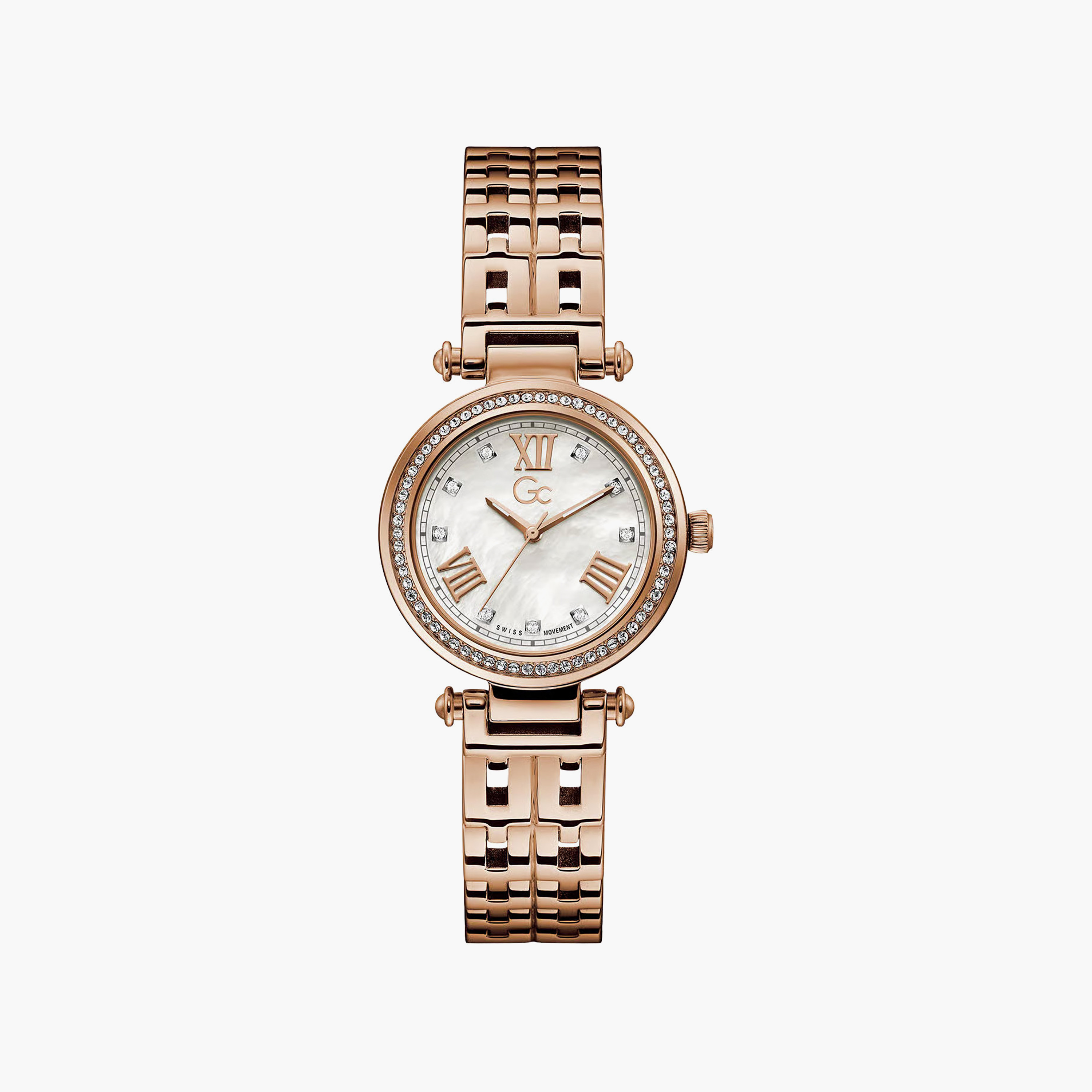 Gc Women 32 MM Rose Gold Analog Stainless Steel Watch | Y47003L1MF-women-watchesandjewellery-watches-image-1