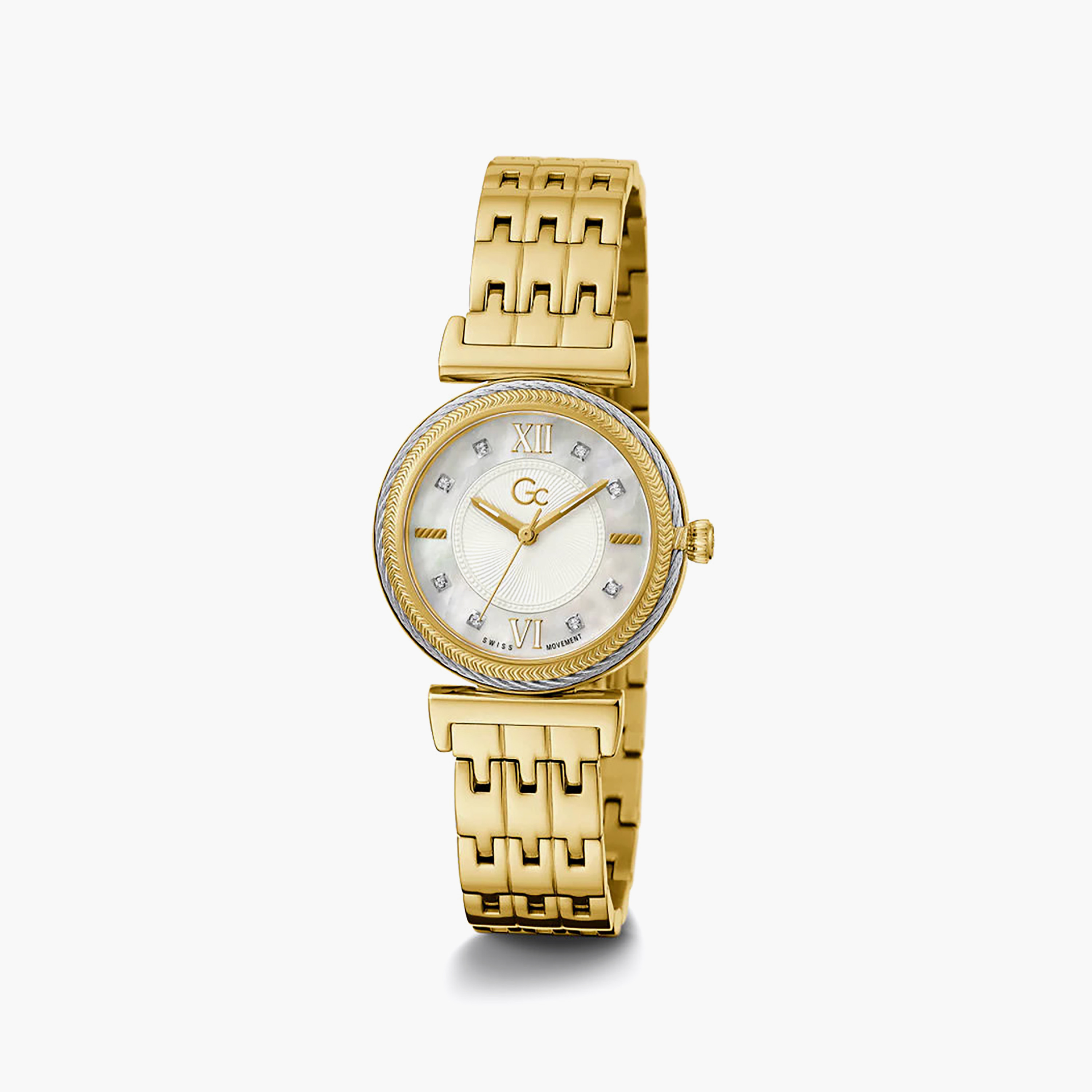 Gc Women 32 MM Gold Analog Stainless Steel Watch | Y88003L1MF-women-watchesandjewellery-watches-image-2