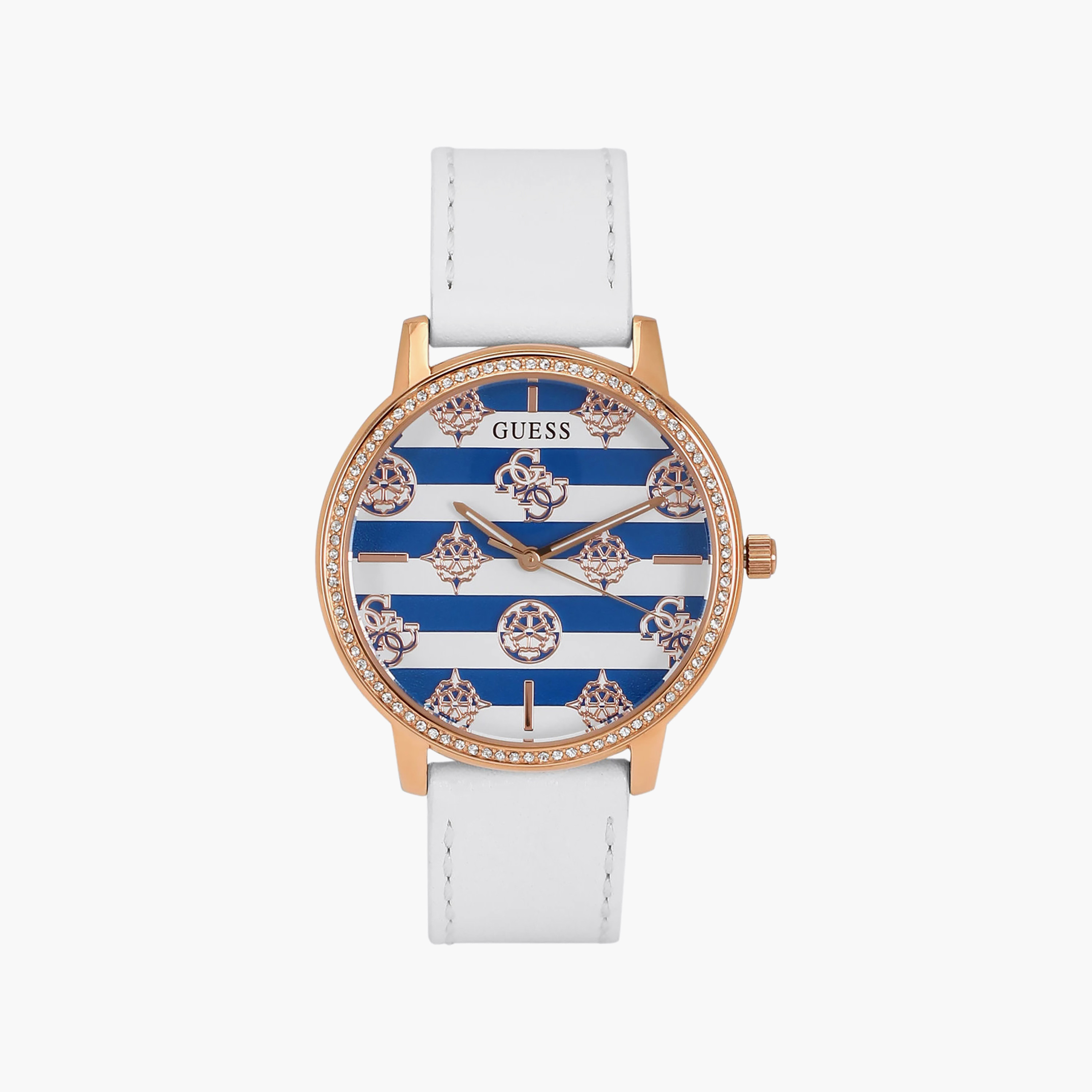 Guess Women 38 MM White Analog Silicone Watch | GW0398L2-women-watchesandjewellery-watches-image-1