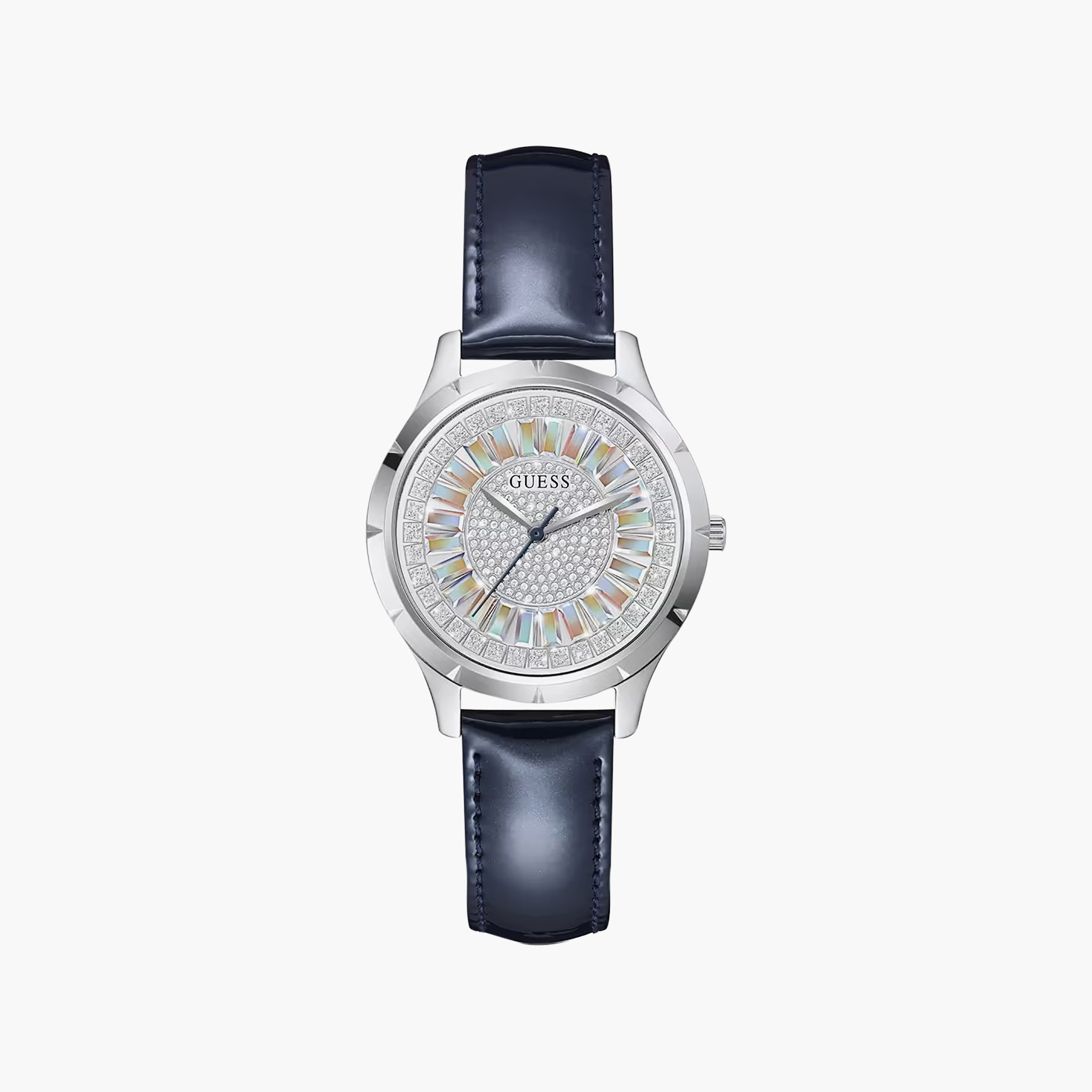 Guess Women 36 MM Blue Analog Leather Watch | GW0299L1-women-watchesandjewellery-watches-image-1