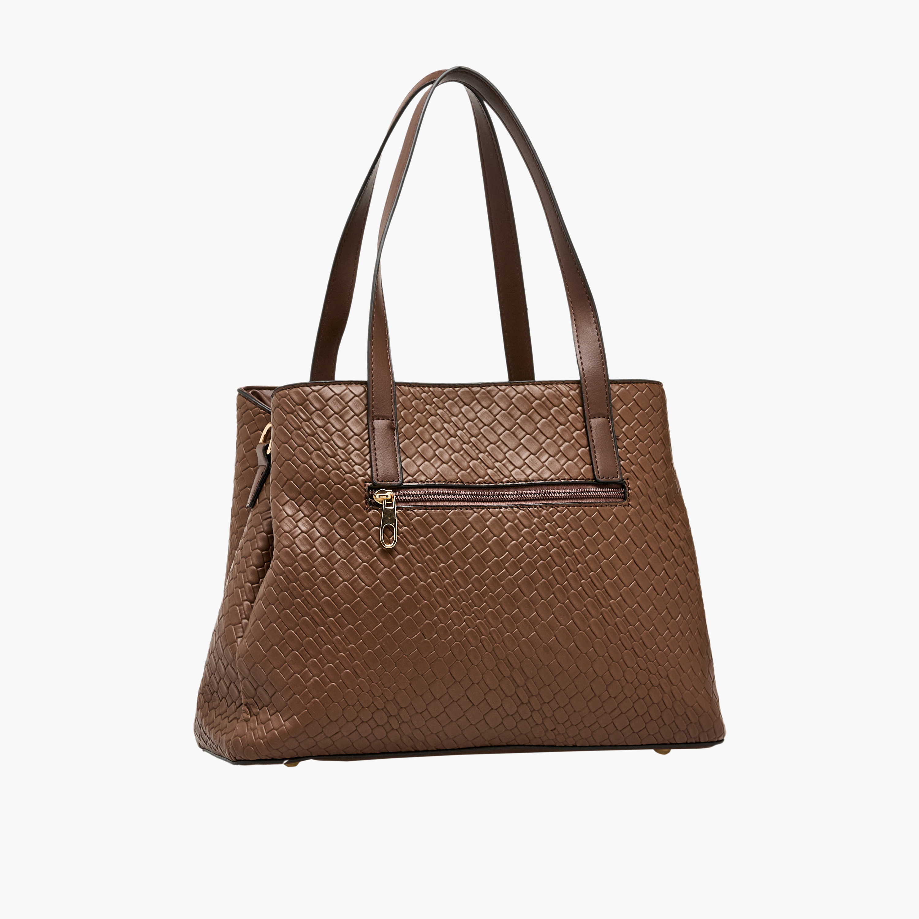 Sasha Textured Tote Bag with Crossbody Bag and Wallet-women-bagsandwallets-handbags-image-5