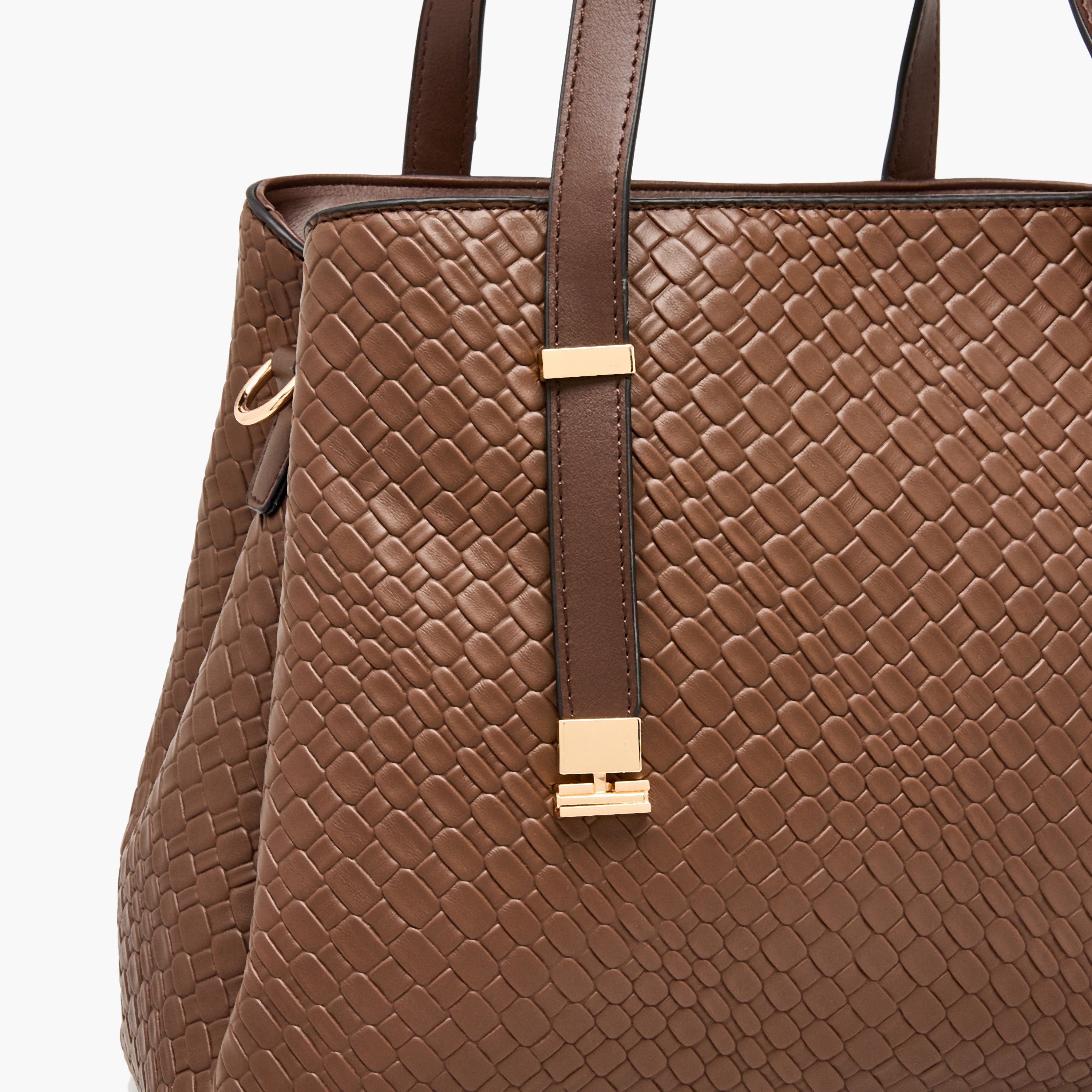 Sasha Textured Tote Bag with Crossbody Bag and Wallet-women-bagsandwallets-handbags-image-7